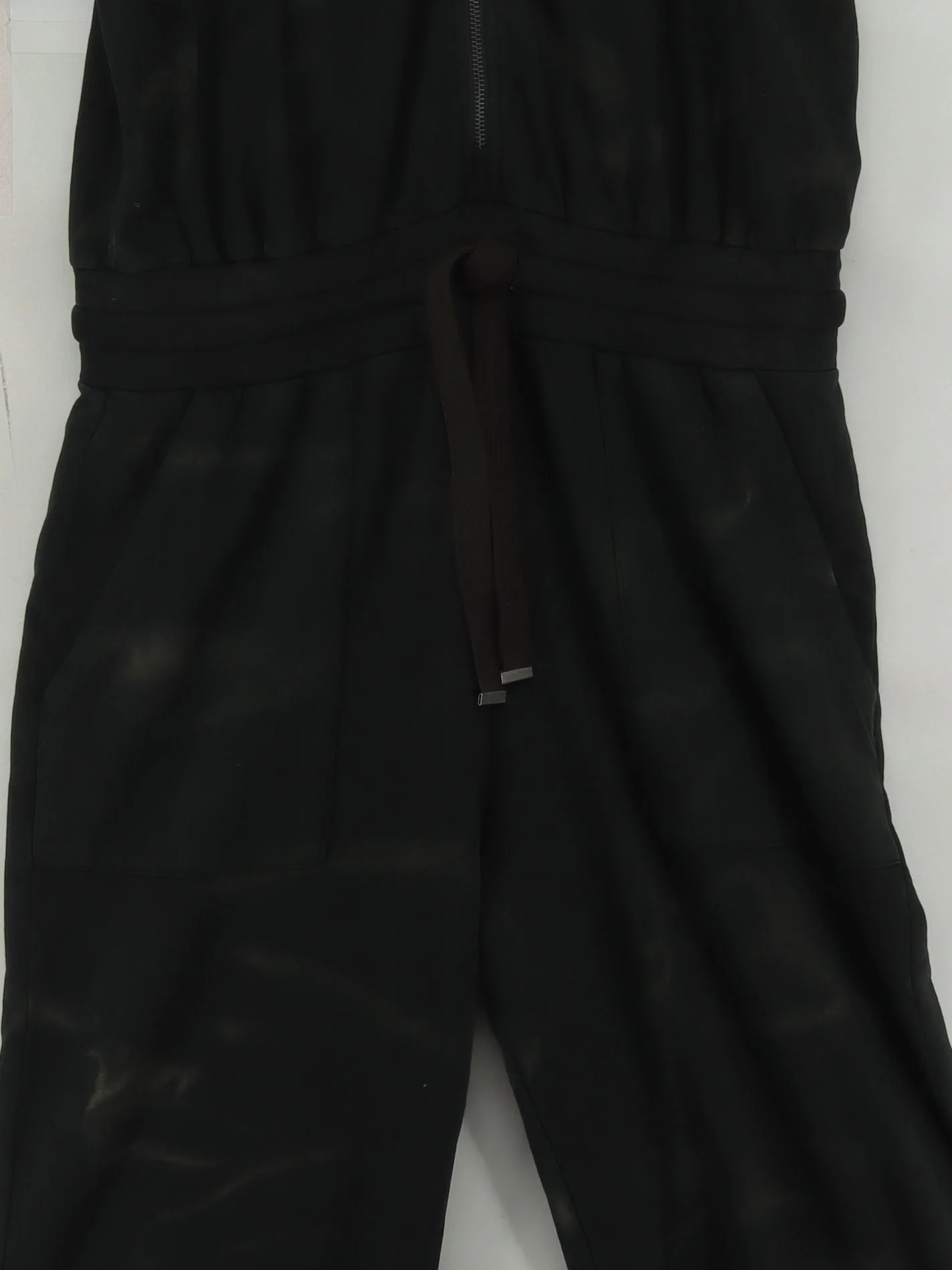 AllSaints Women's Jumpsuit UK 12 Black 100% Cotton Tapered Jumpsuit - Image 3
