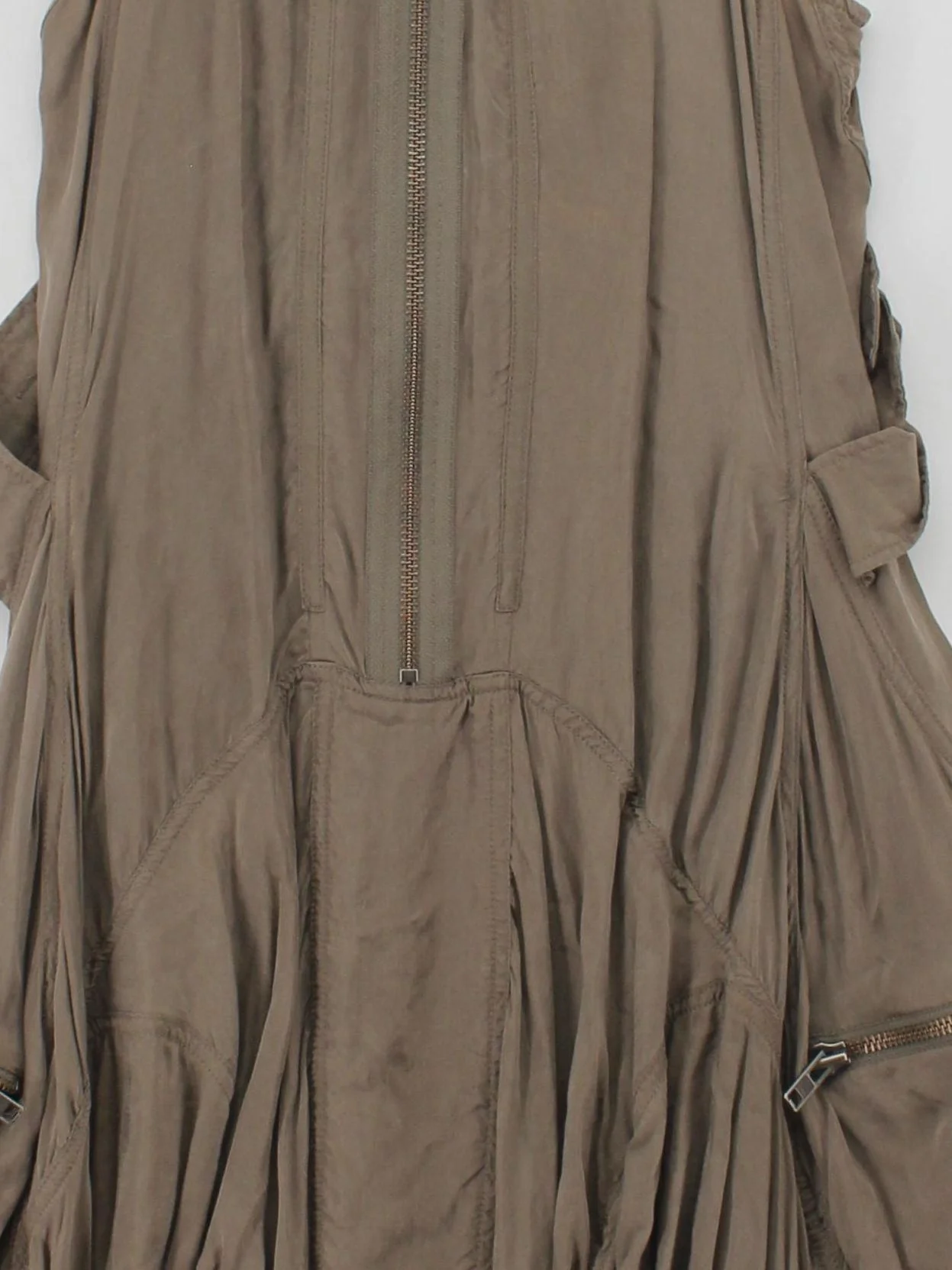 AllSaints Women's Jumpsuit UK 14 Brown 100% Lyocell Modal Wide-Leg Jumpsuit - Image 3