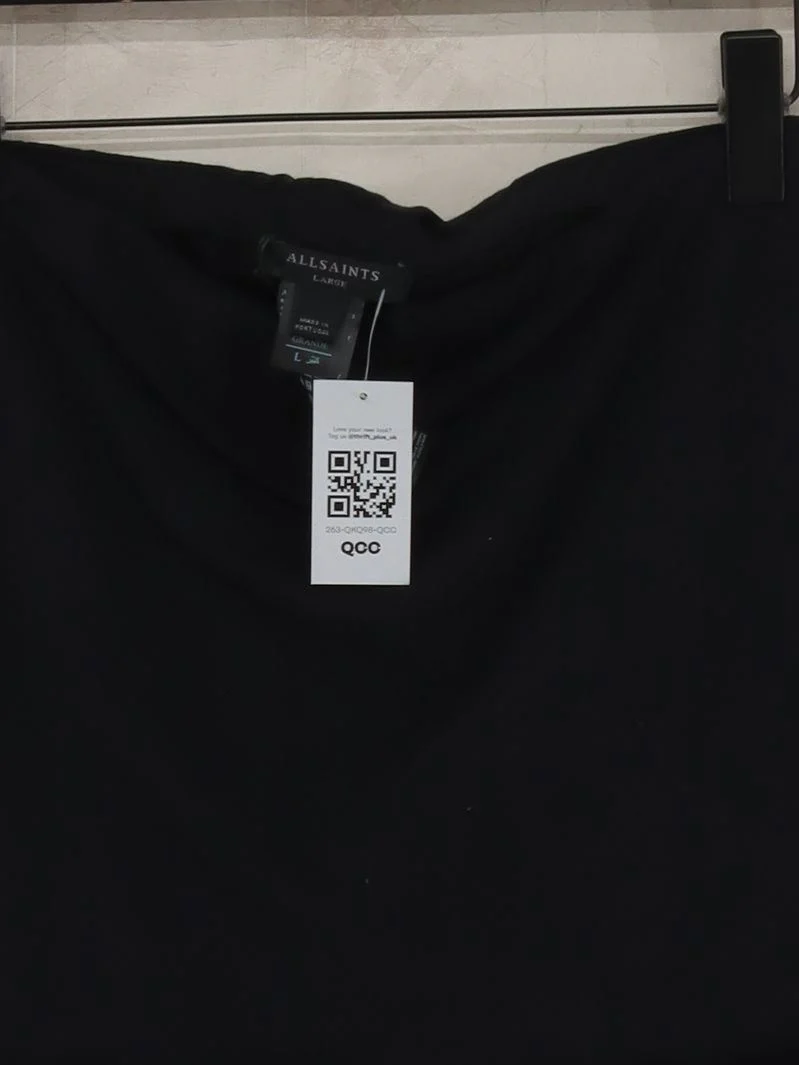 AllSaints Women's Leggings L Black Cotton New with tags - Image 3