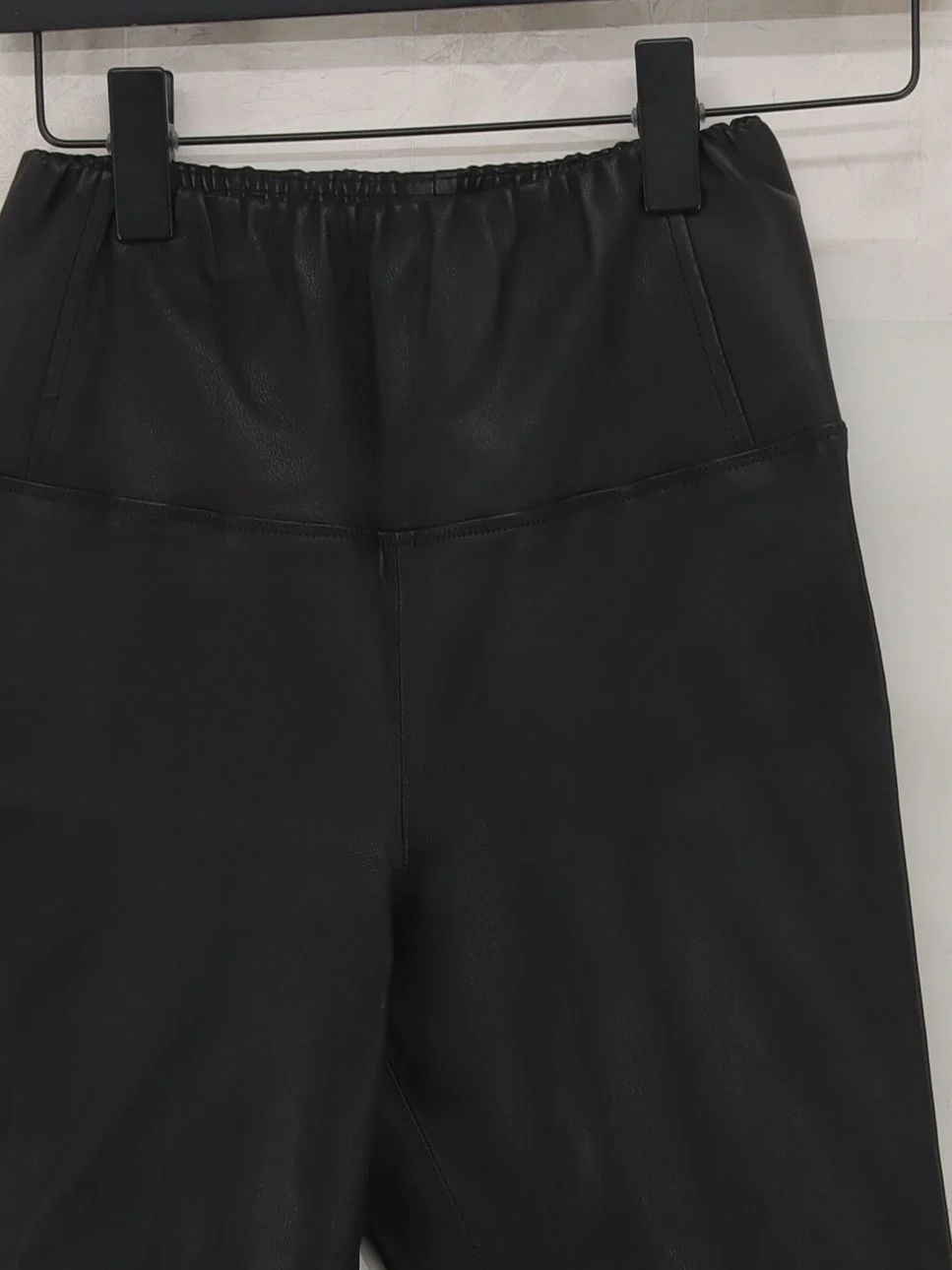 AllSaints Women's Leggings UK 10 Black Leather - Image 3