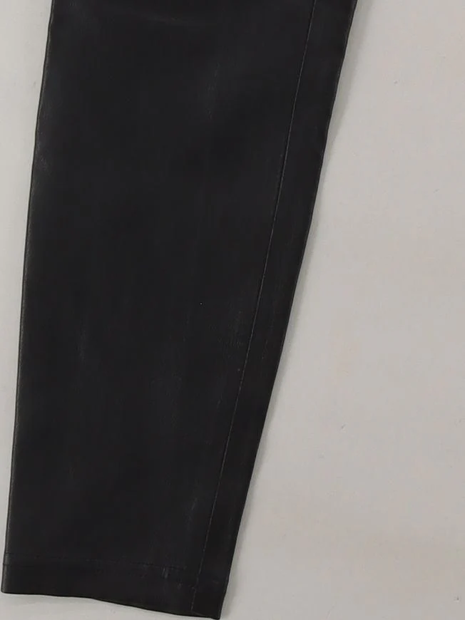 AllSaints Women's Leggings UK 10 Black Leather - Image 4