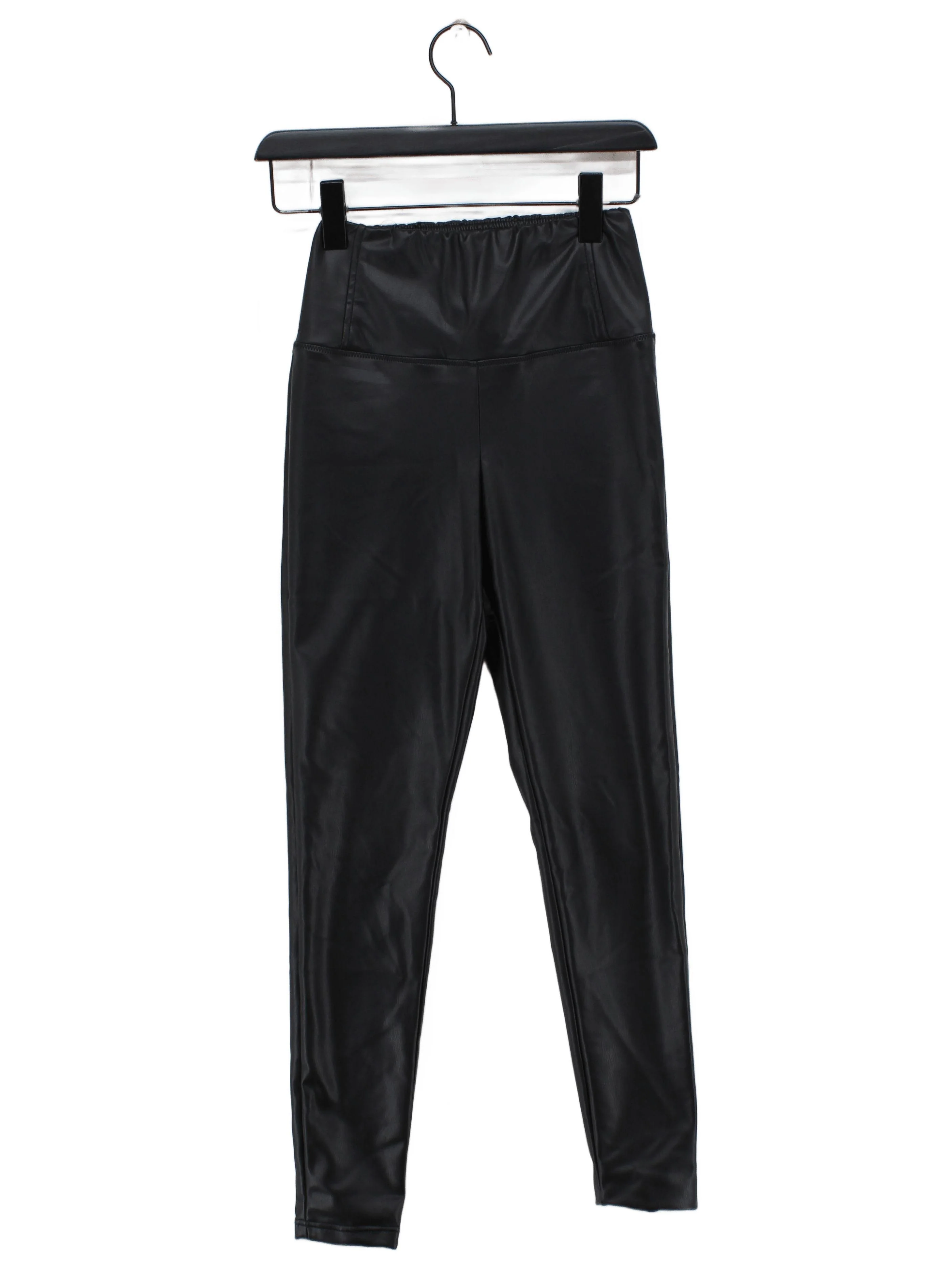 AllSaints Women's Leggings UK 8 Black Polyester with Polyester Full length