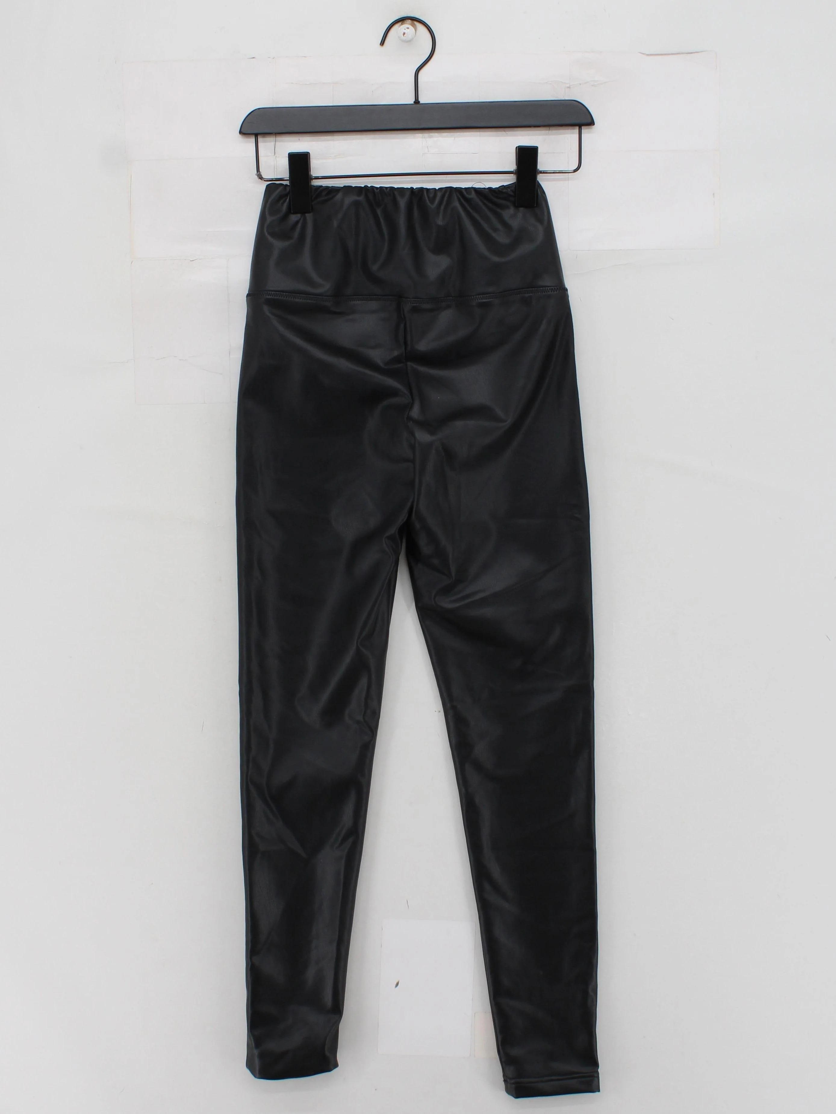AllSaints Women's Leggings UK 8 Black Polyester with Polyester Full length - Image 2