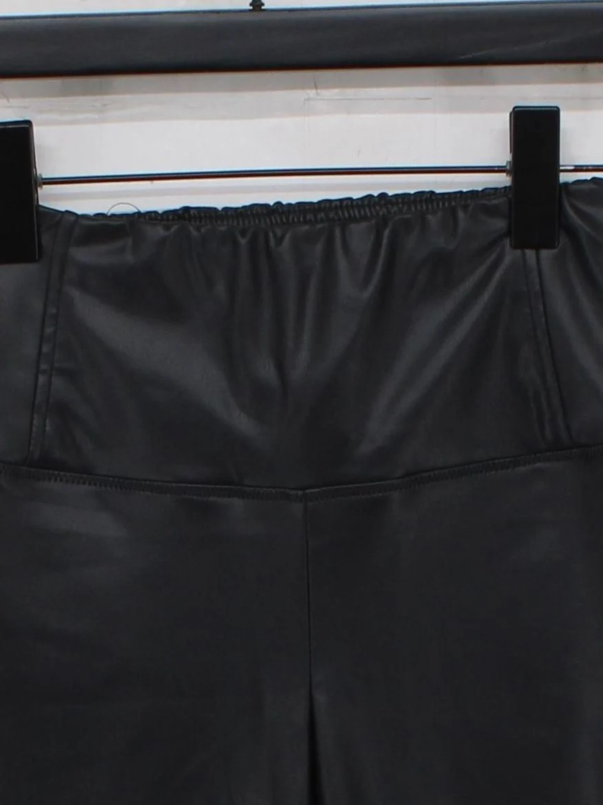 AllSaints Women's Leggings UK 8 Black Polyester with Polyester Full length - Image 3
