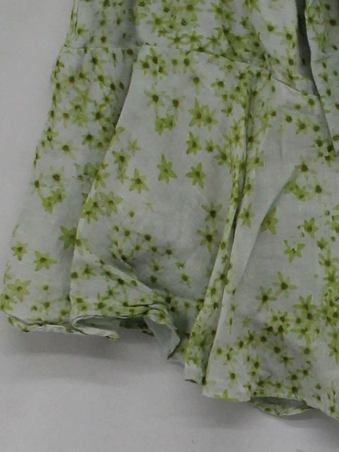 AllSaints Women's Mini Skirt UK 10 White Floral Viscose with Linen Short Mini - Image 4