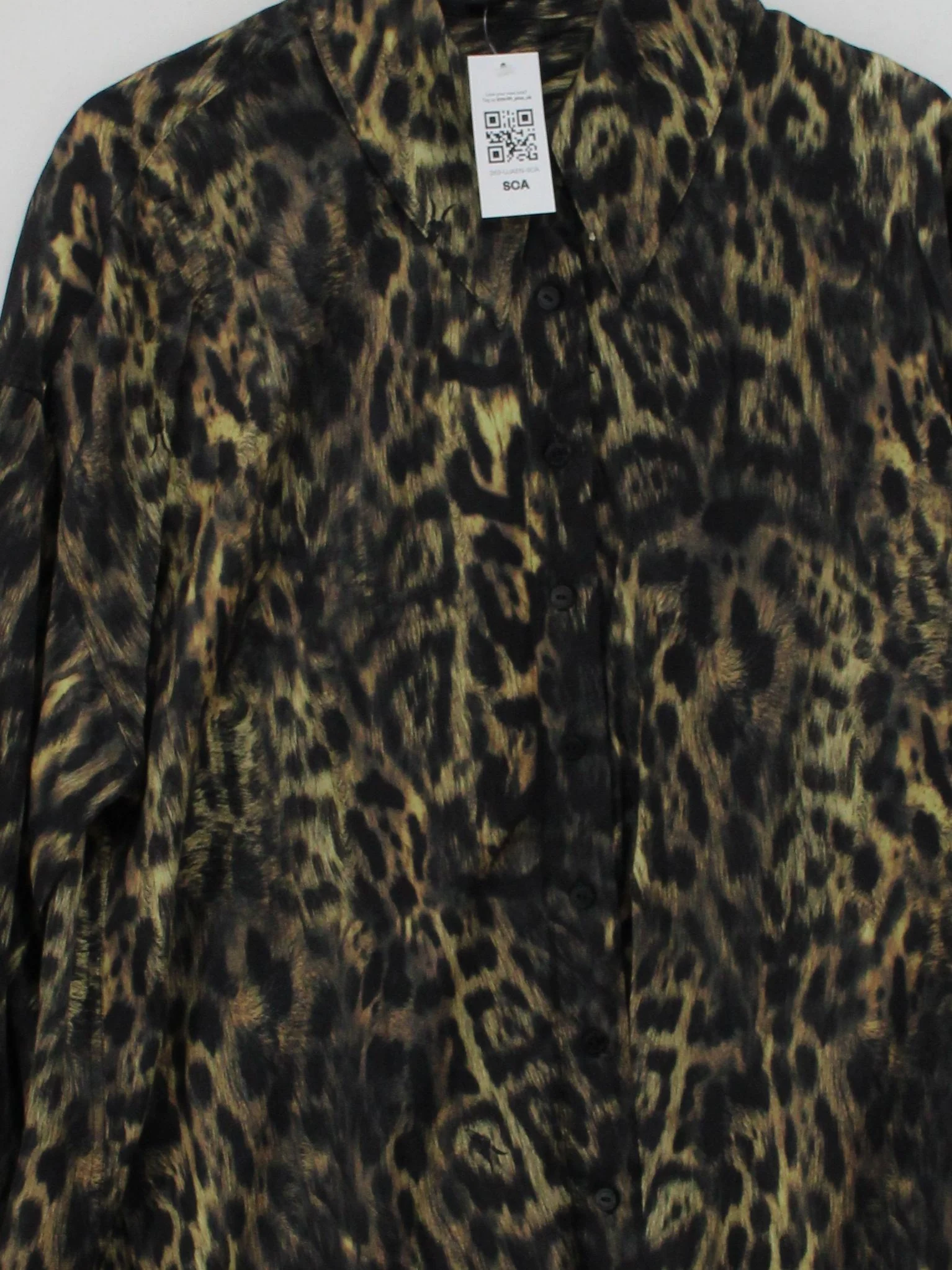 AllSaints Women's Shirt UK 10 Multi Viscose with Silk Basic - Image 3