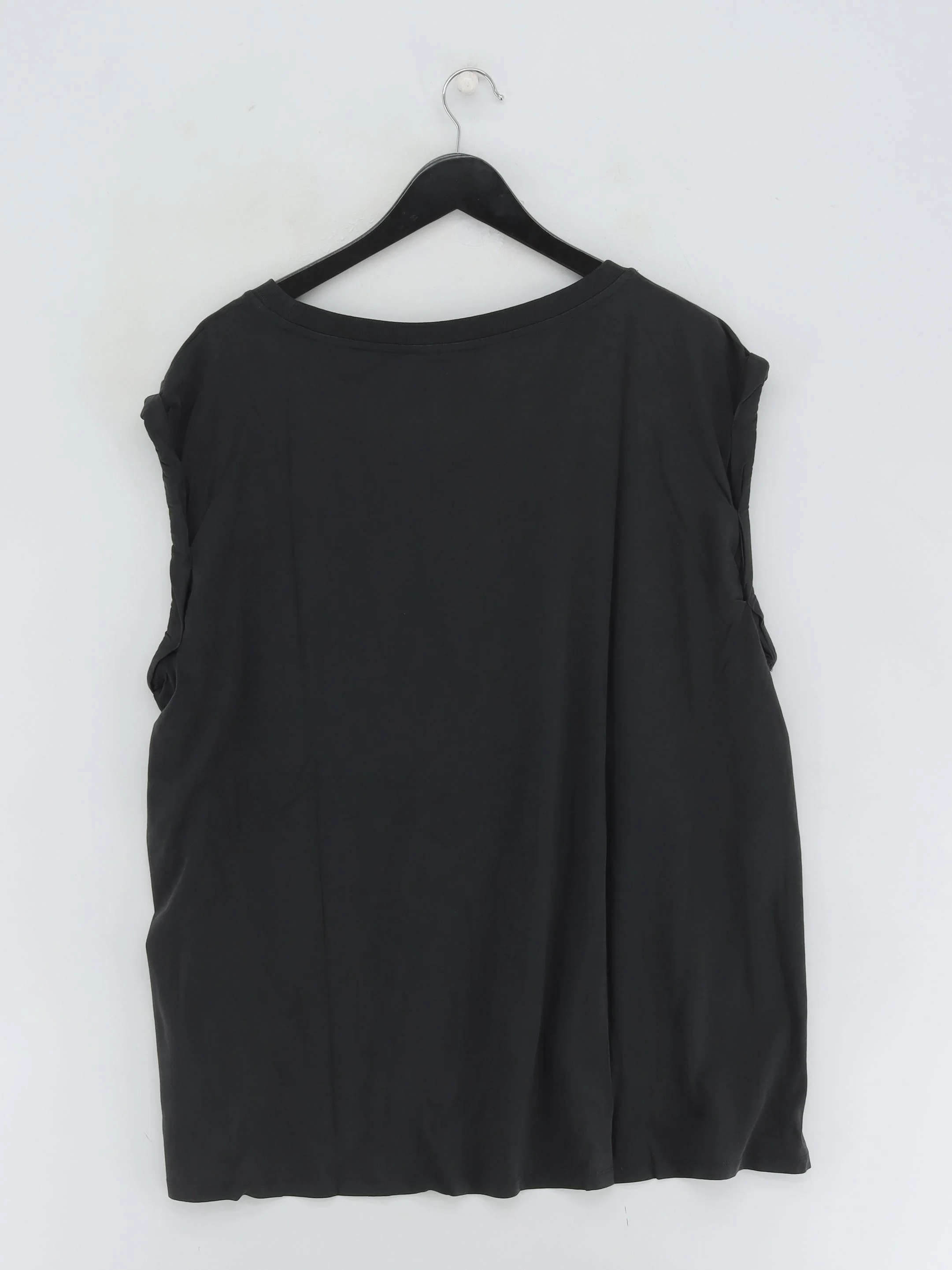 AllSaints Women's T-Shirt L Black 100% Cotton Basic New with tags - Image 2