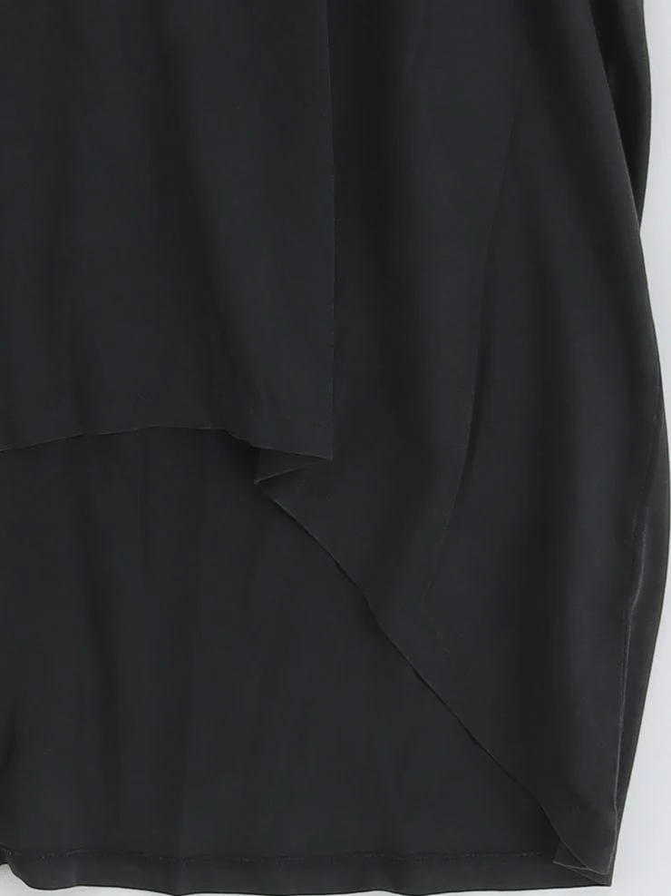 AllSaints Women's T-Shirt L Black 100% Cotton Basic New with tags - Image 4