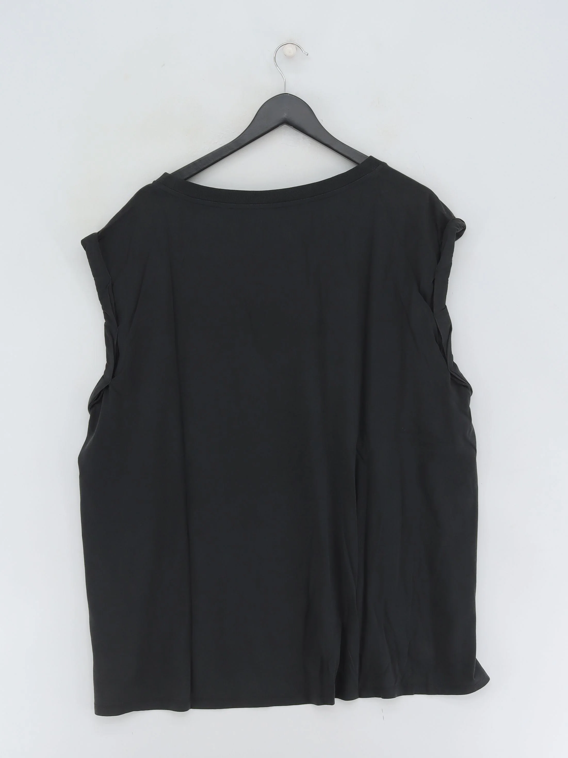 AllSaints Women's T-Shirt L Black 100% Cotton Basic New with tags - Image 2