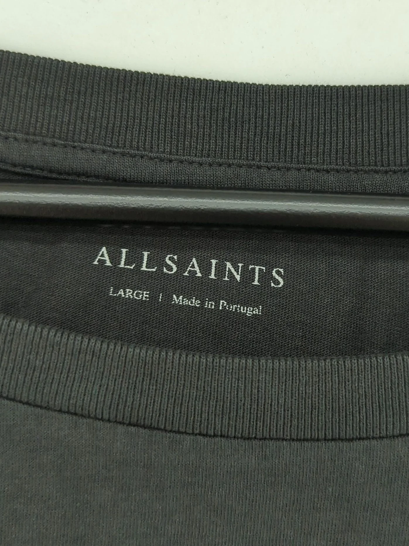 AllSaints Women's T-Shirt L Black 100% Cotton Basic New with tags - Image 5