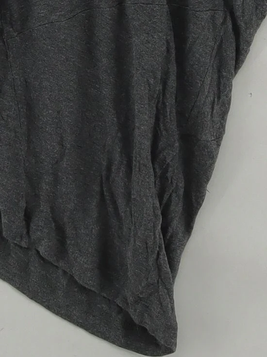 AllSaints Women's T-Shirt L Grey 100% Viscose Sleeveless Round Neck Basic - Image 4