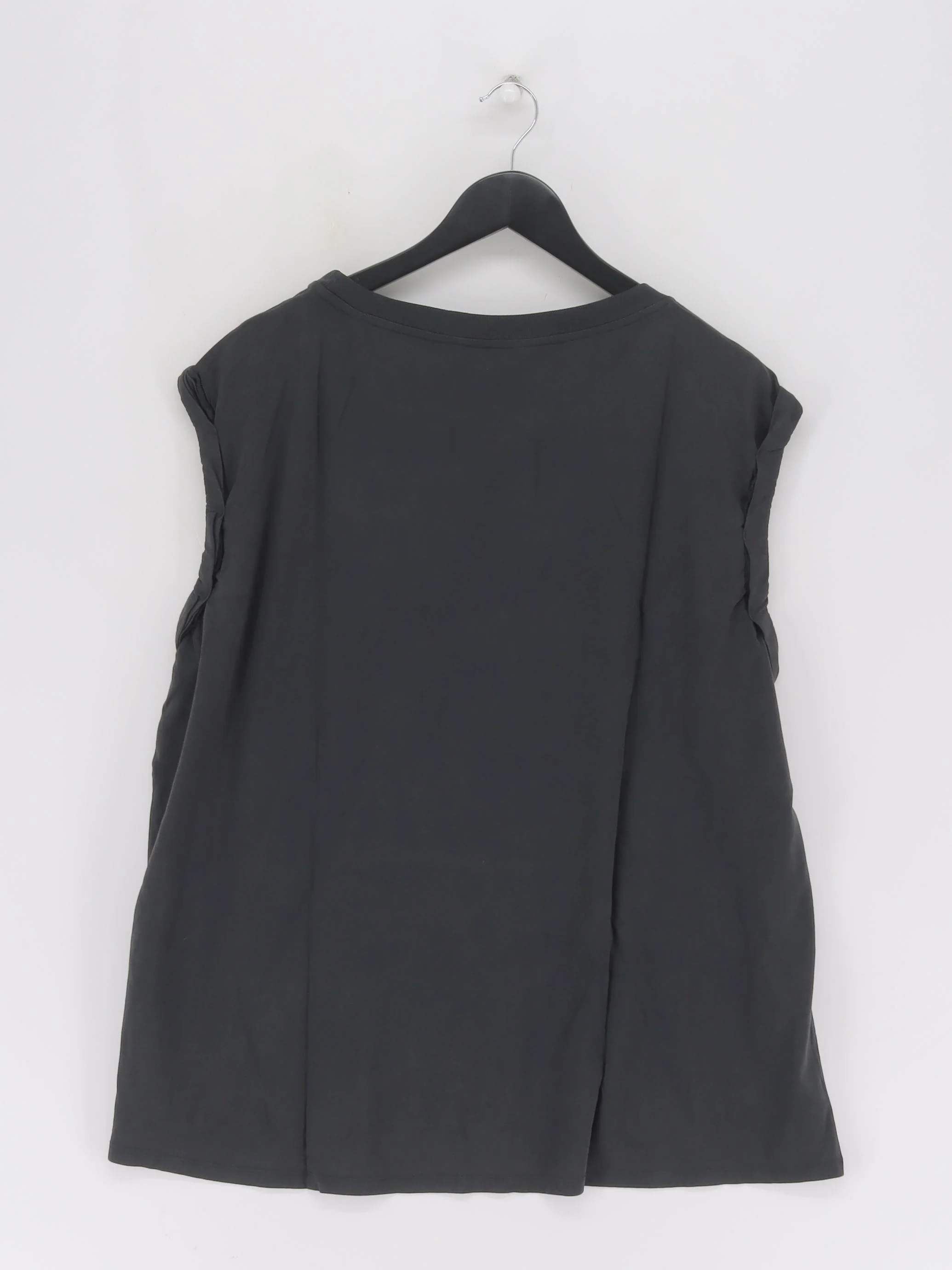 AllSaints Women's T-Shirt M Black 100% Cotton Basic New with tags - Image 2