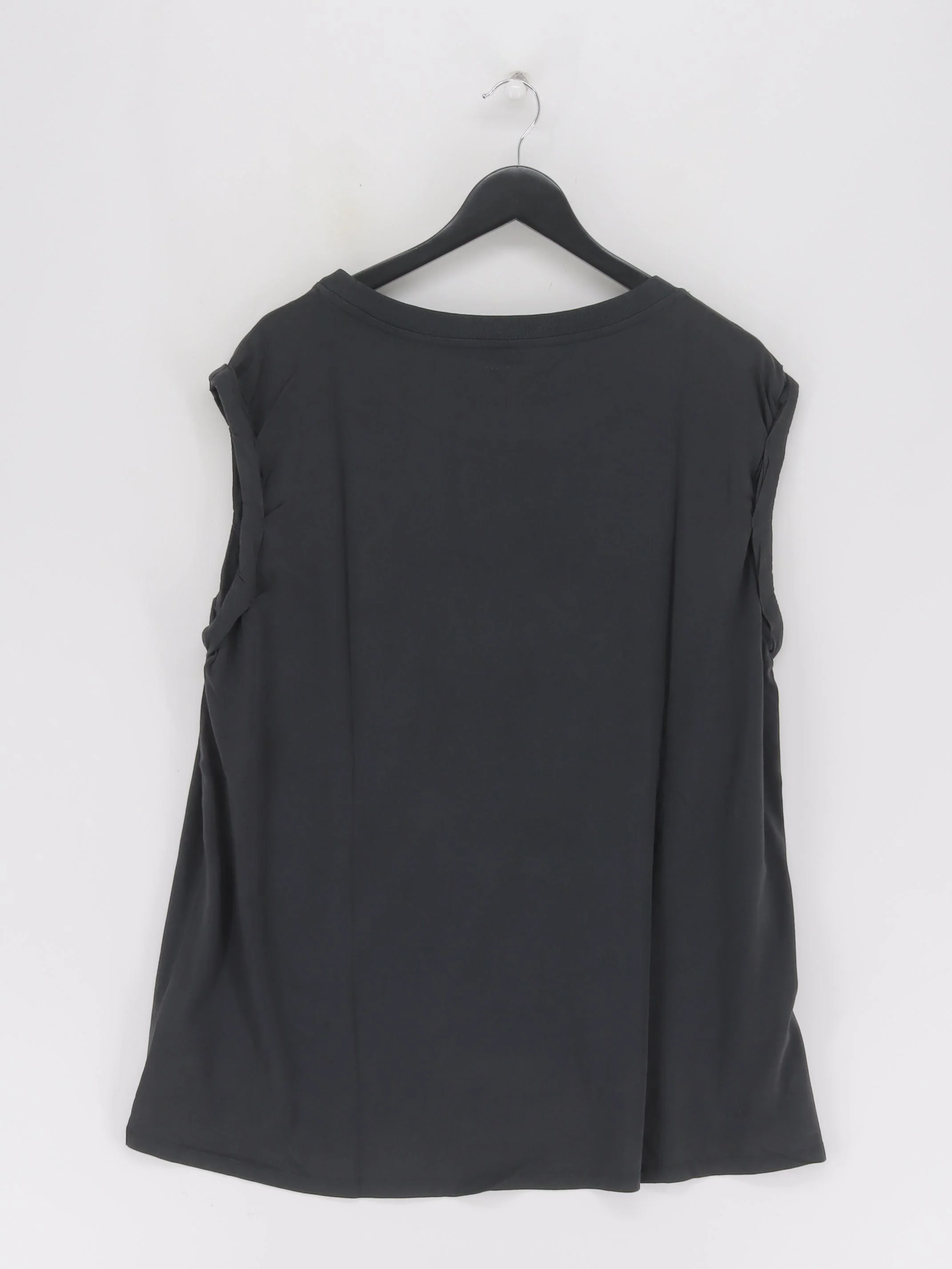 AllSaints Women's T-Shirt M Black 100% Cotton Basic New with tags - Image 2