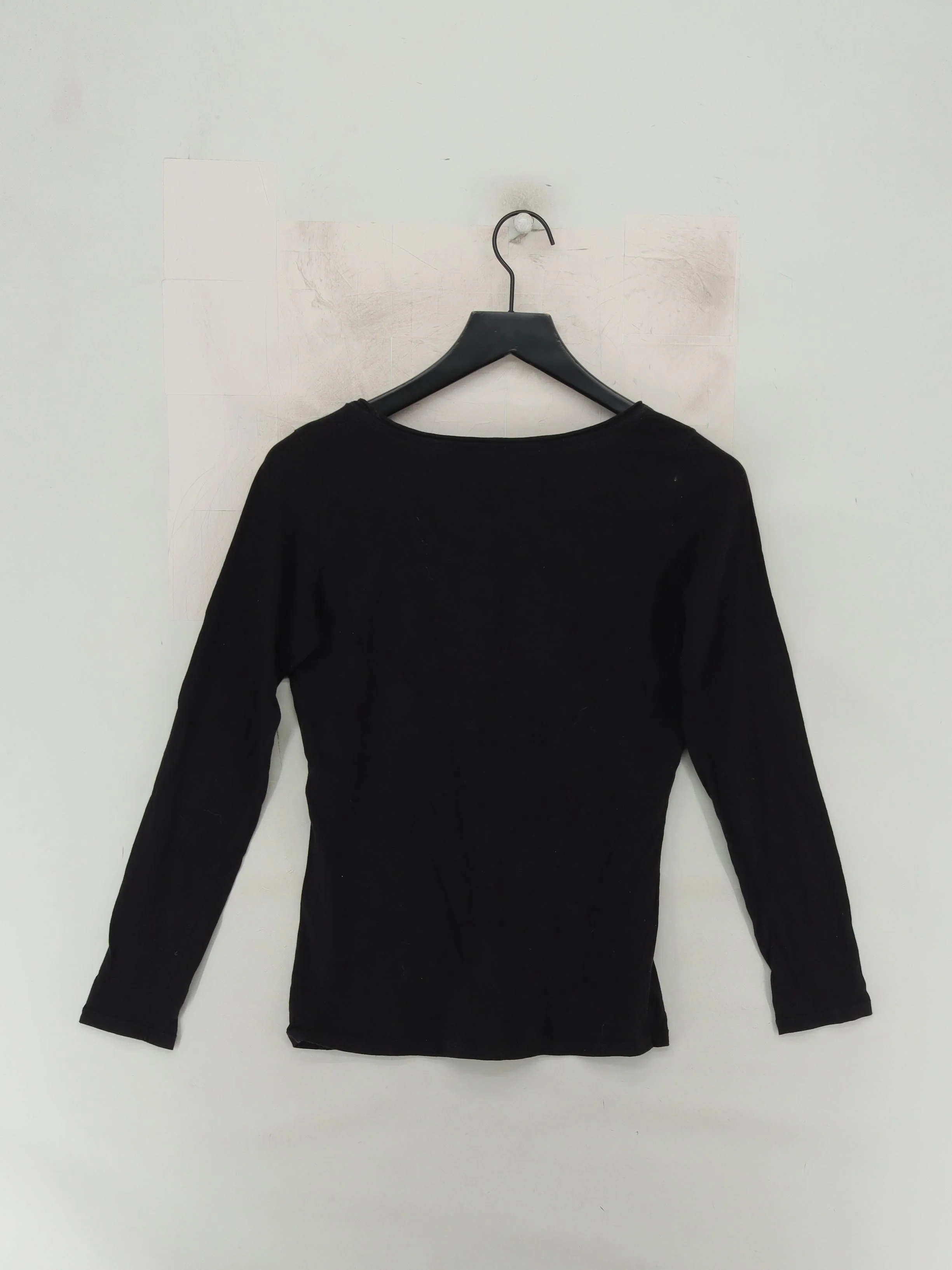 AllSaints Women's T-Shirt M Black 100% Cotton Short Sleeve Round Neck Basic - Image 2