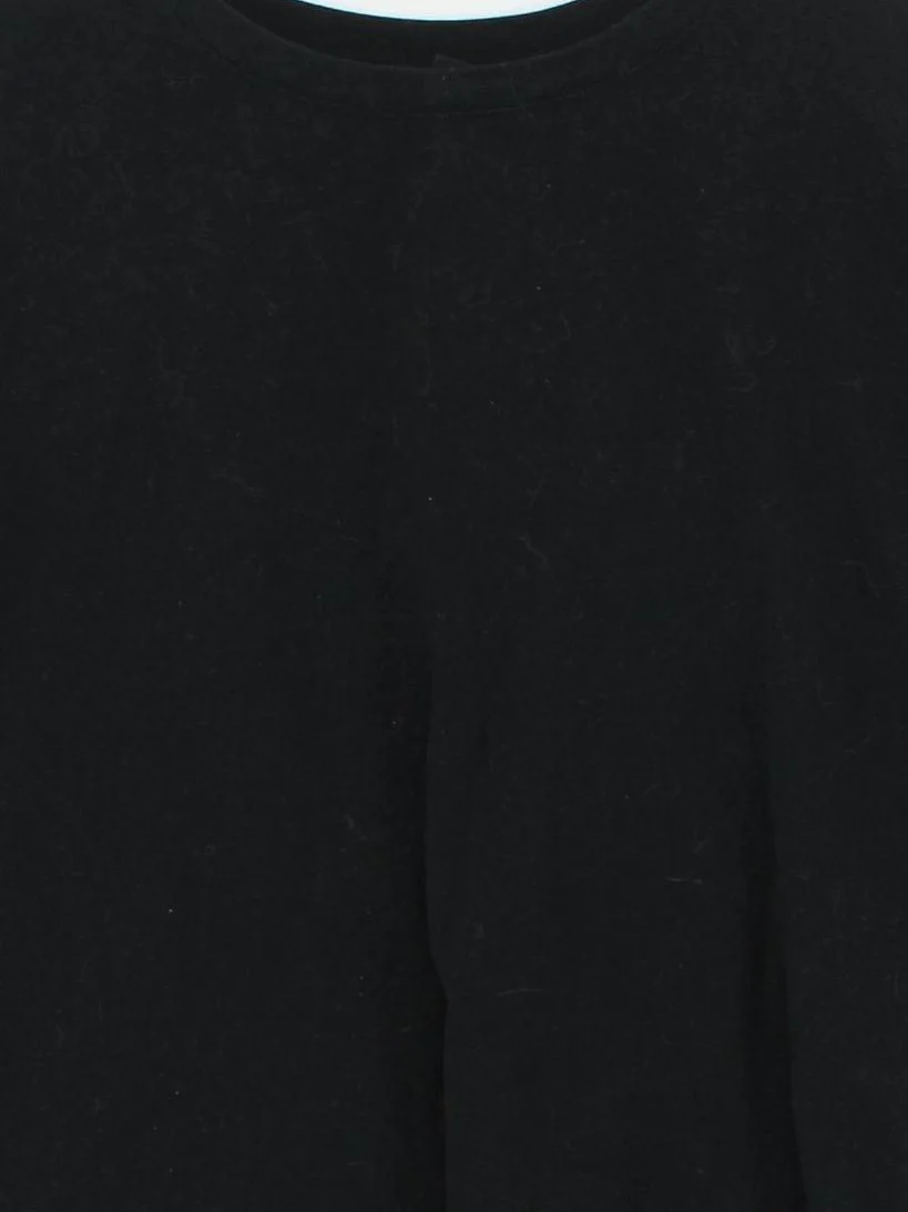 AllSaints Women's T-Shirt M Black 100% Cotton Short Sleeve Round Neck Basic - Image 3