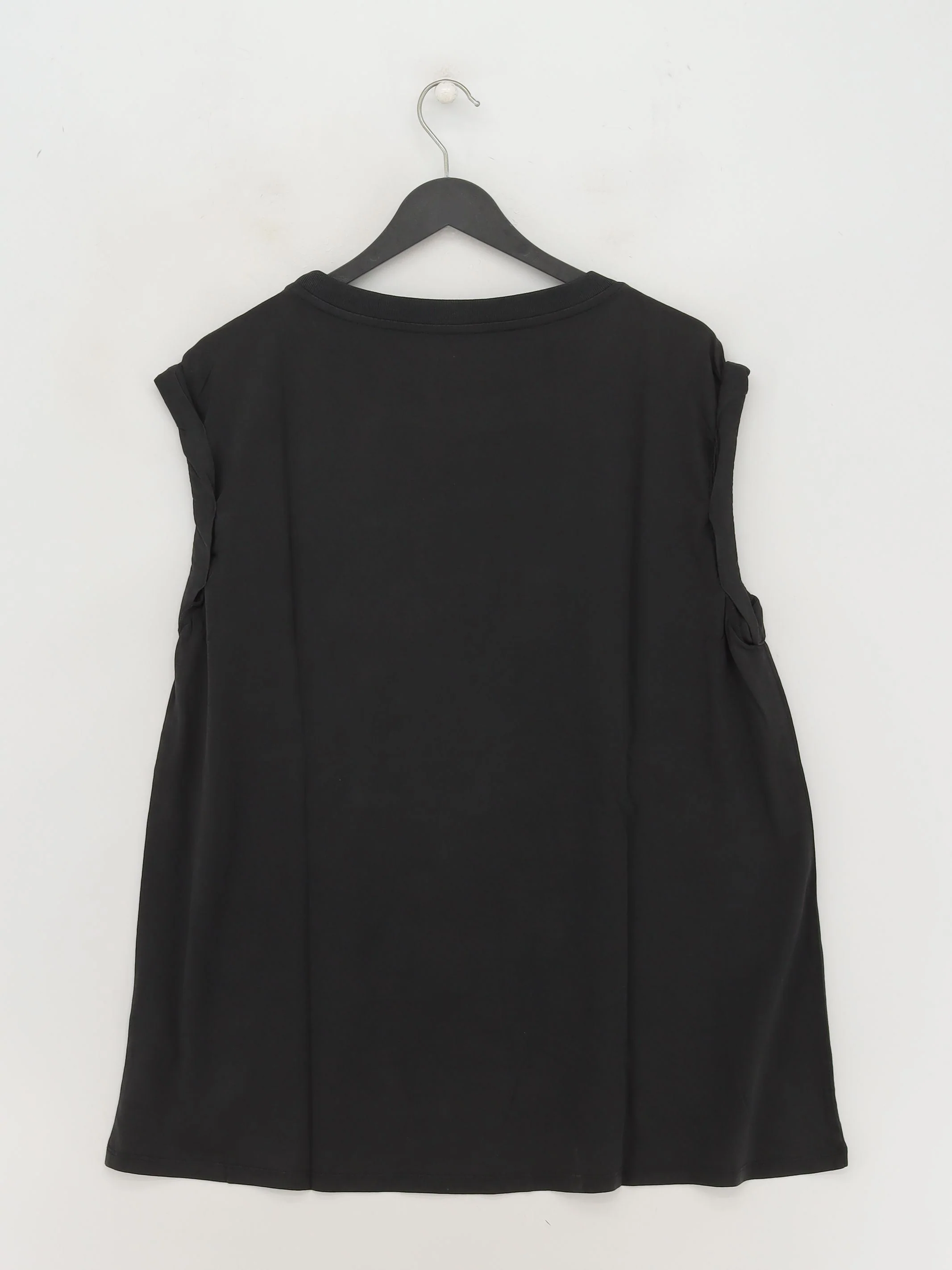 AllSaints Women's T-Shirt S Black 100% Cotton Basic New with tags - Image 2