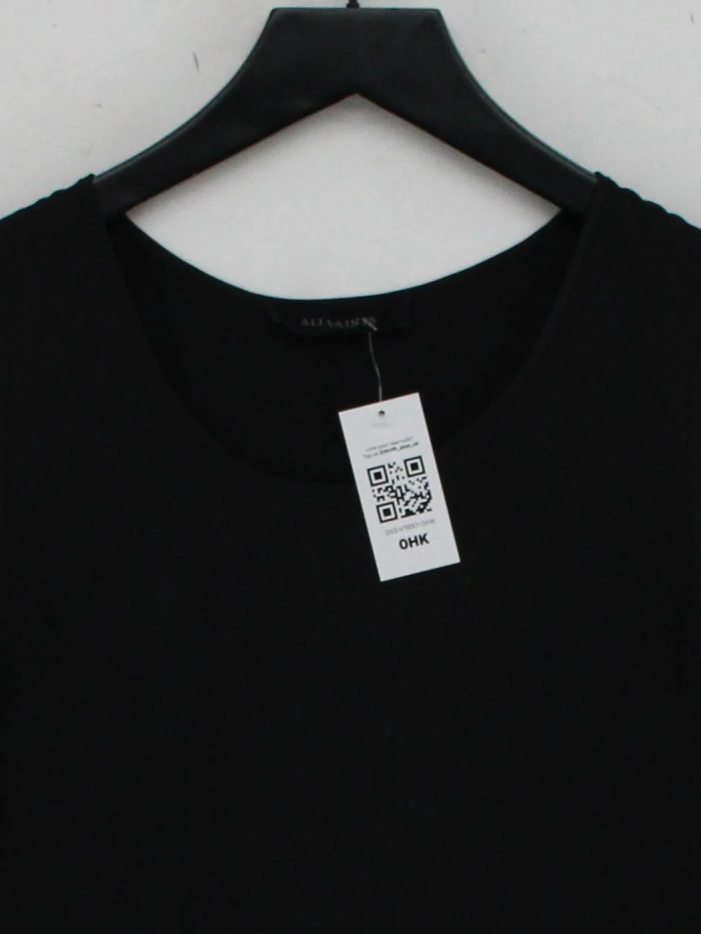 AllSaints Women's T-Shirt S Black 100% Polyester Sleeveless Round Neck Basic - Image 3