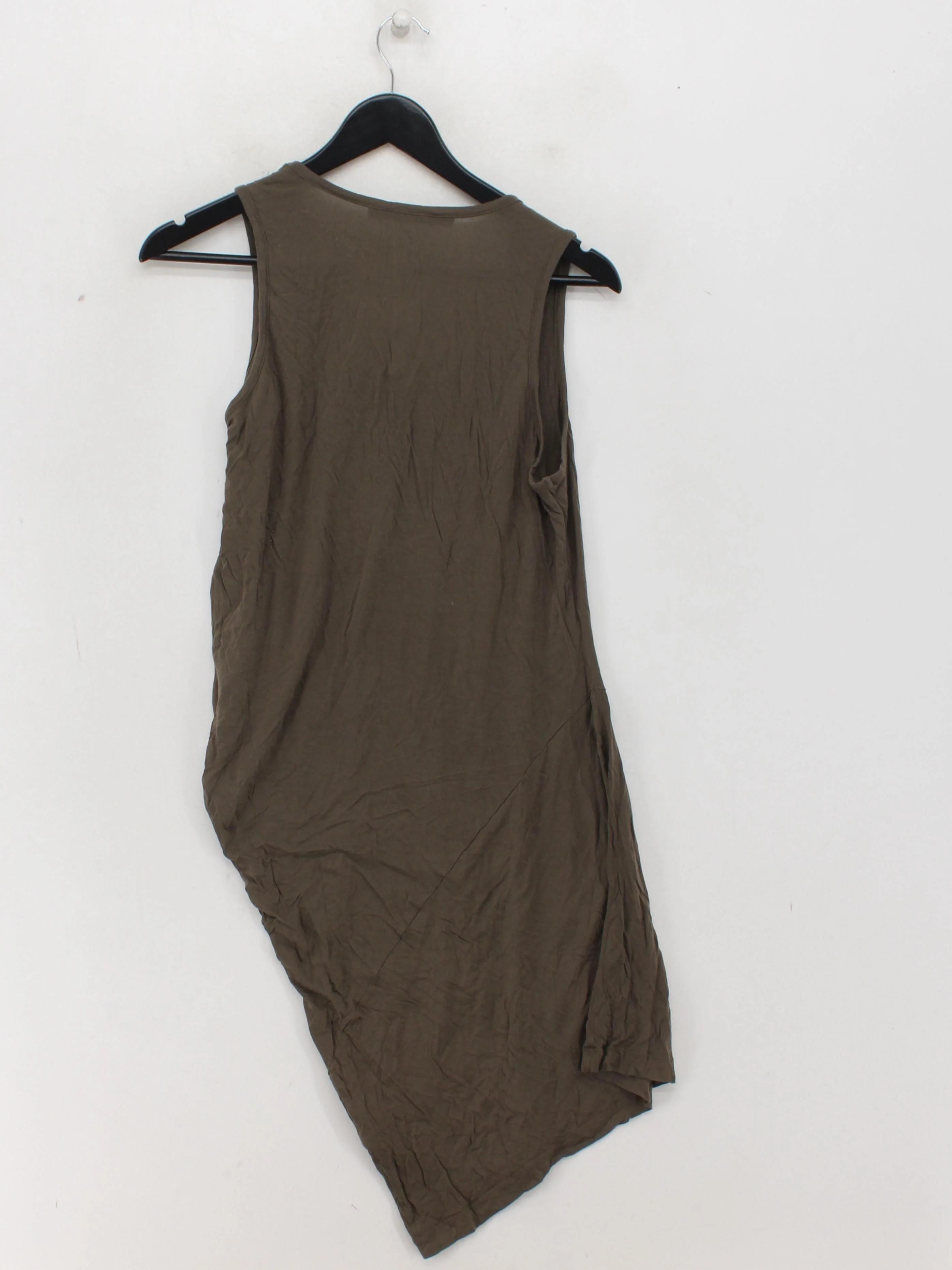 AllSaints Women's T-Shirt UK 12 Brown 100% Lyocell Modal Basic - Image 2