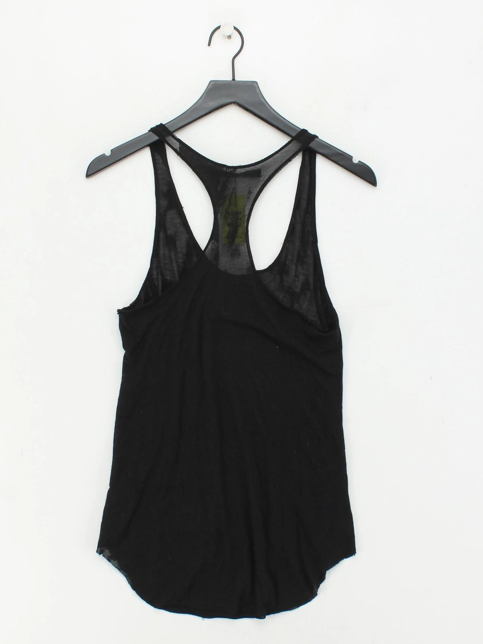 AllSaints Women's T-Shirt UK 8 Black Polyester with Cotton Basic - Image 2