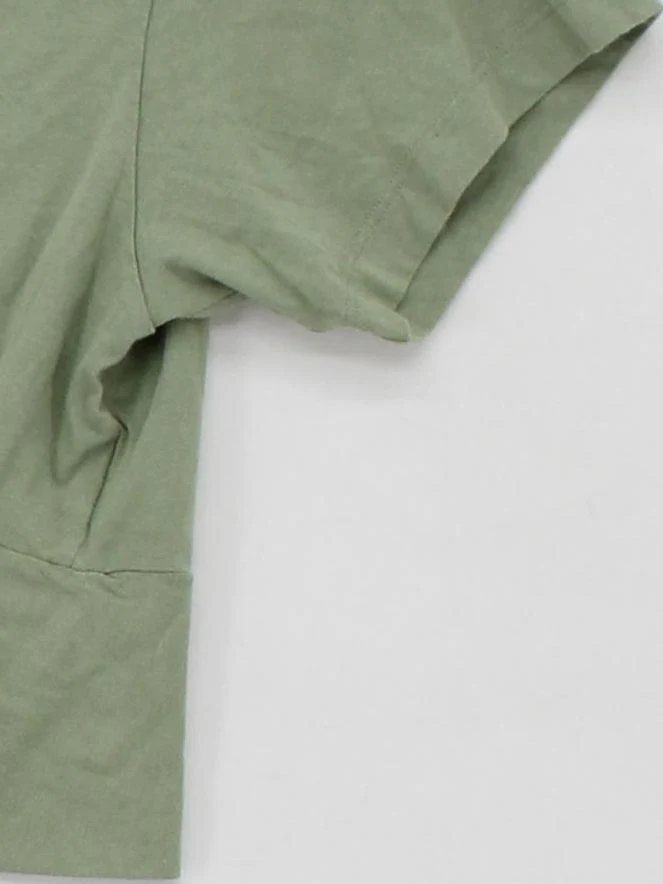 AllSaints Women's T-Shirt UK 8 Green 100% Cotton Short Sleeve Round Neck Basic - Image 4