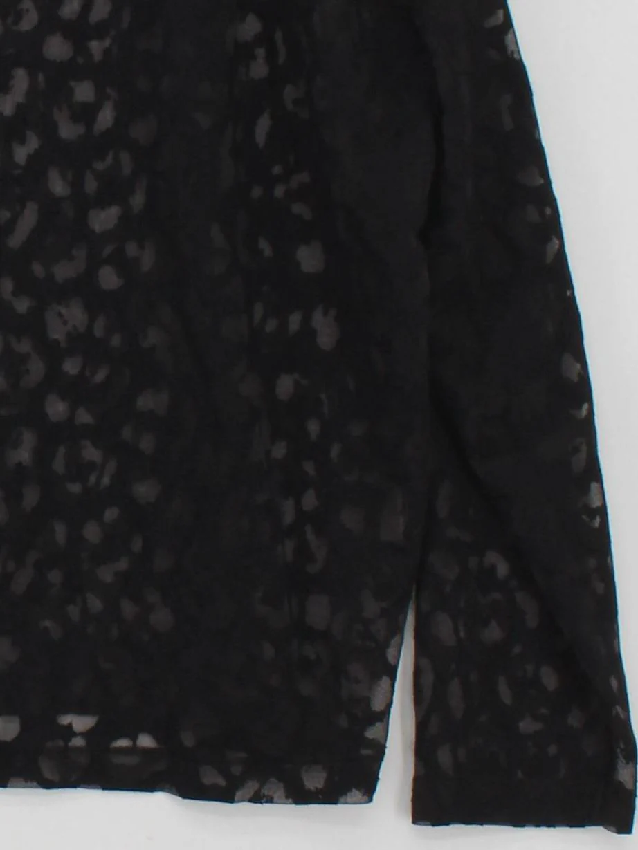 AllSaints Women's Top M Black 100% Other Basic - Image 4