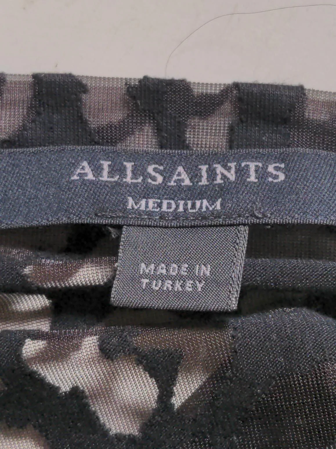 AllSaints Women's Top M Black 100% Other Basic - Image 5