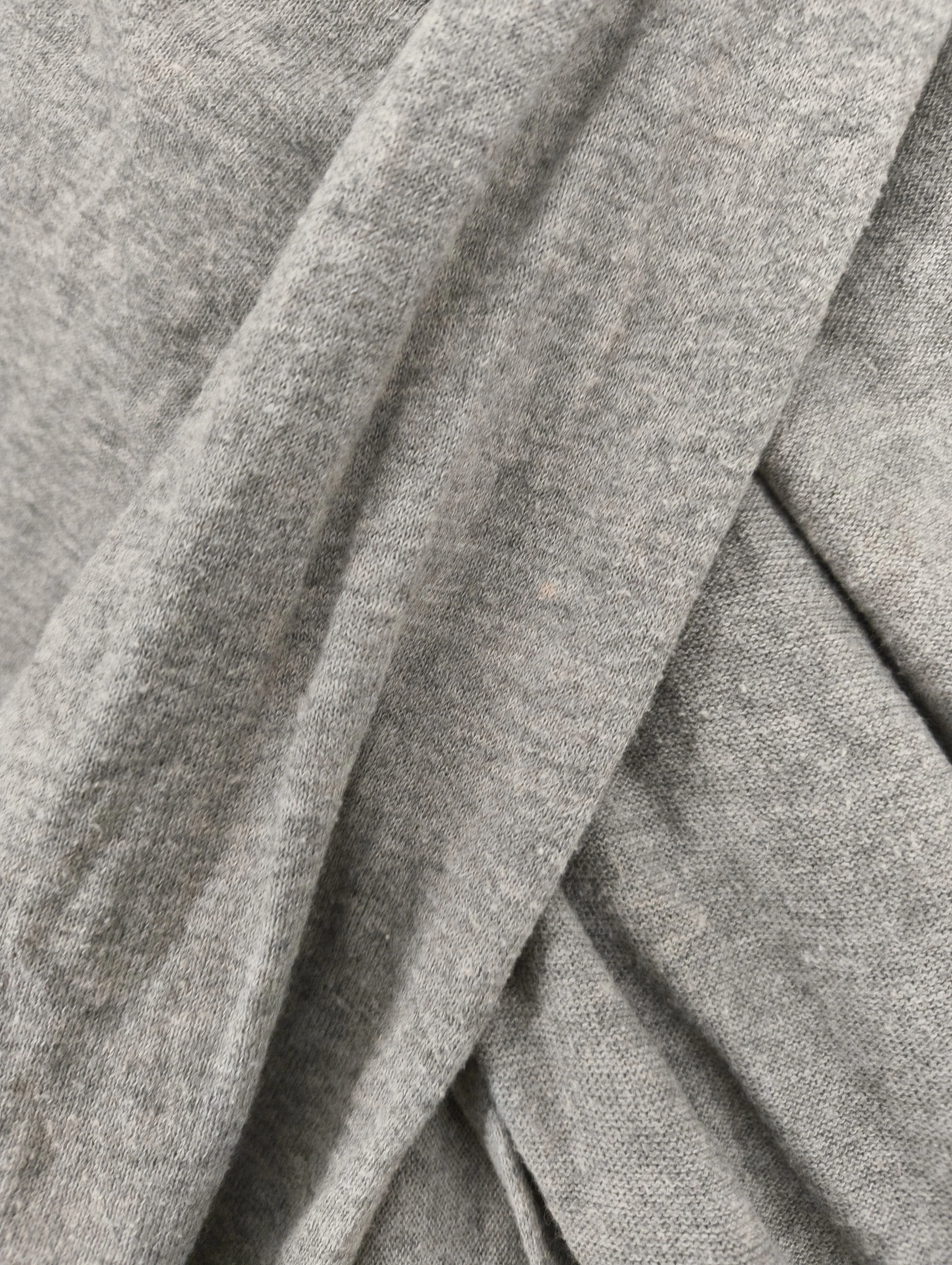 AllSaints Women's Top M Grey 100% Cotton Long Sleeve V-Neck Basic - Image 5