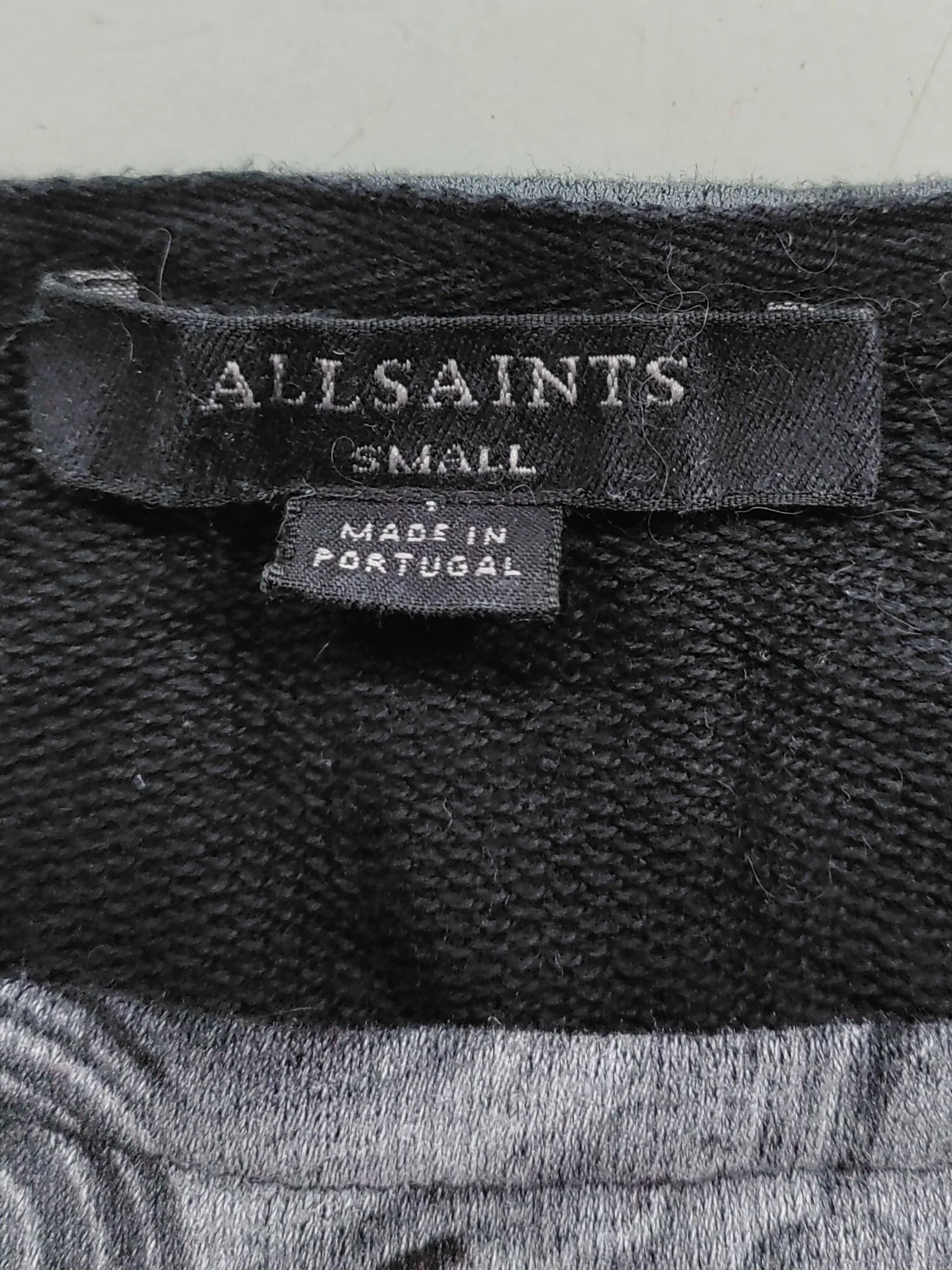 AllSaints Women's Top S Black 100% Other Long Sleeve Round Neck Basic - Image 6
