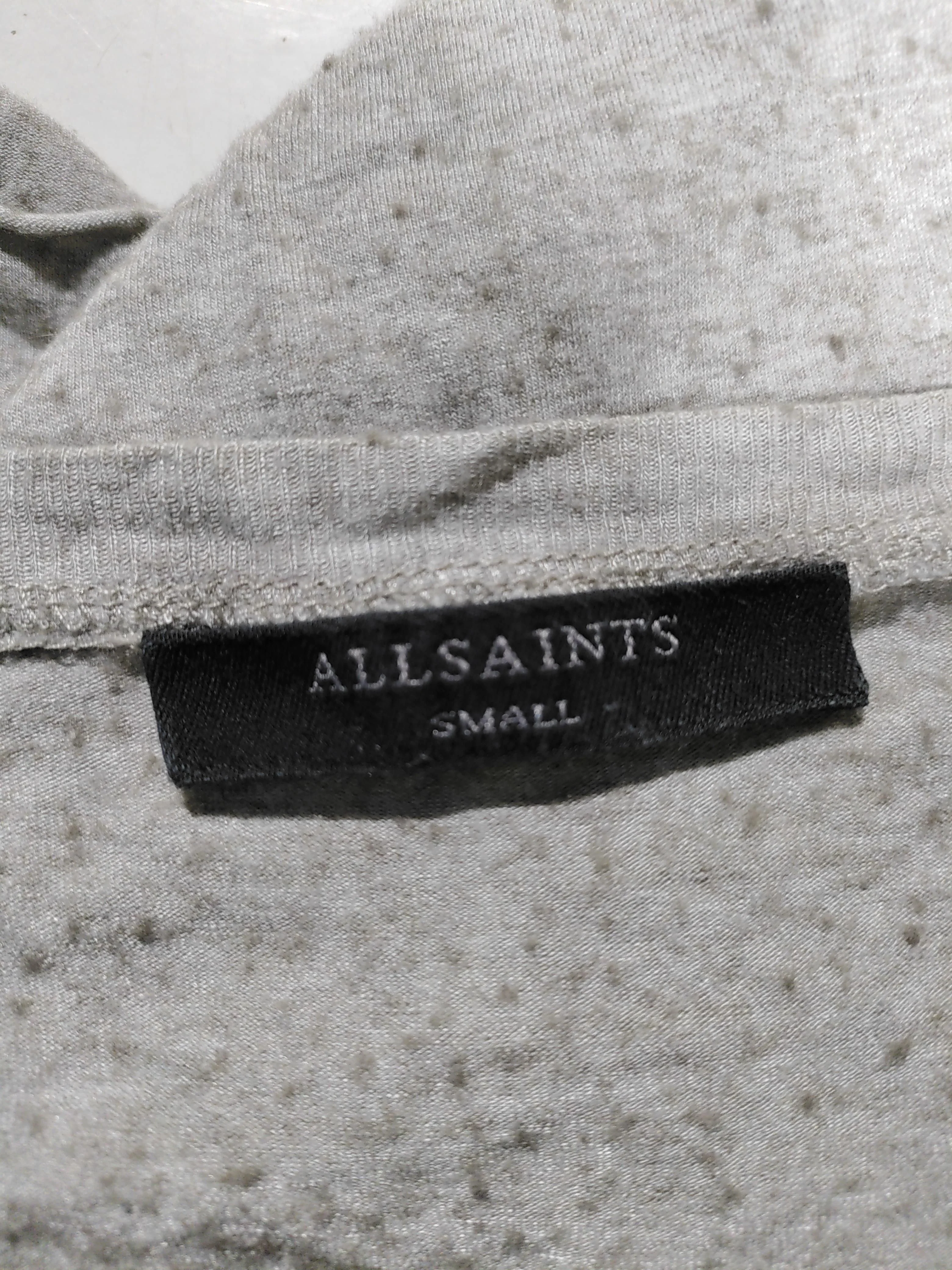 AllSaints Women's Top S Grey Viscose with Polyamide, Elastane Basic - Image 6