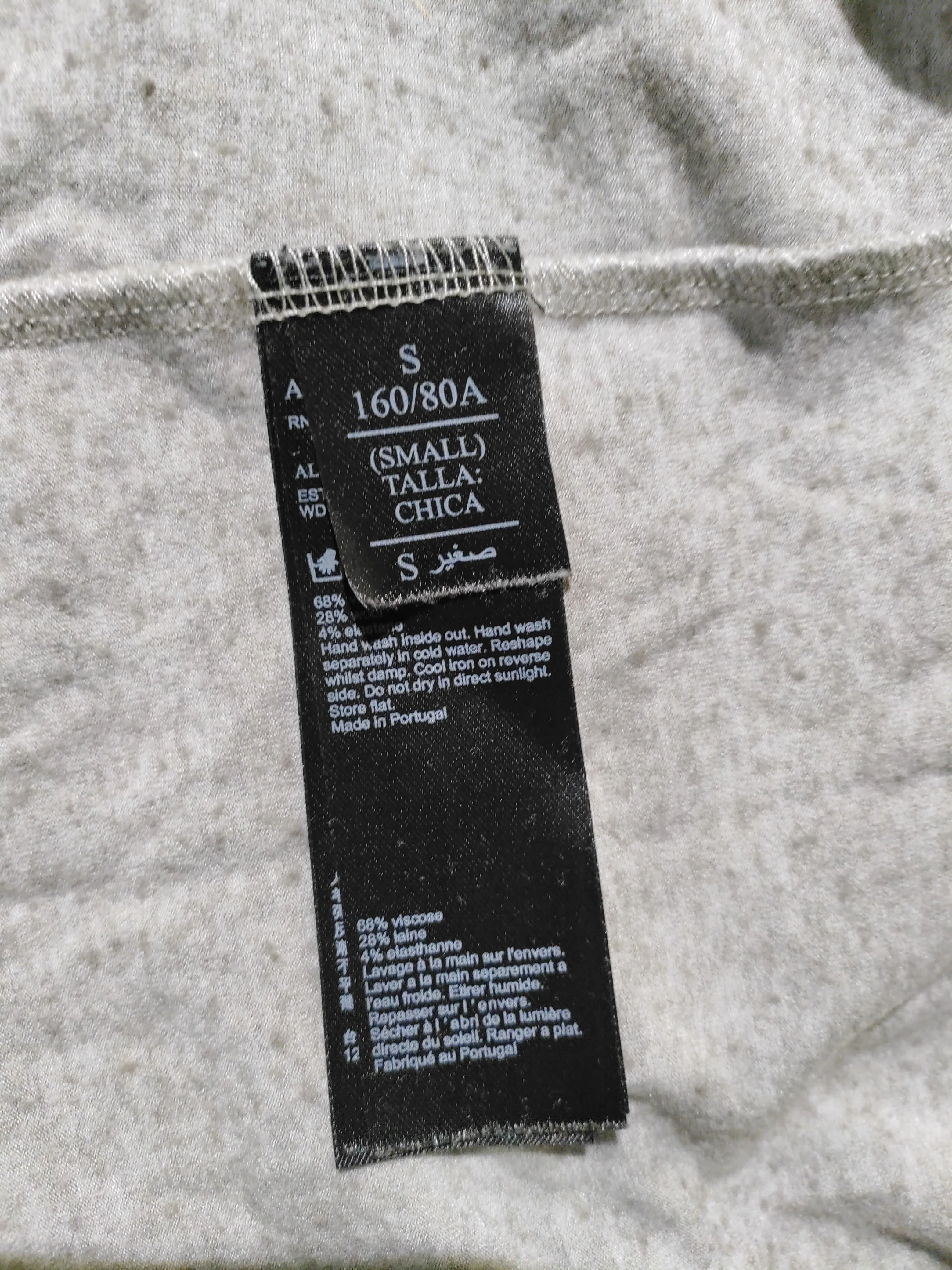 AllSaints Women's Top S Grey Viscose with Polyamide, Elastane Basic - Image 7