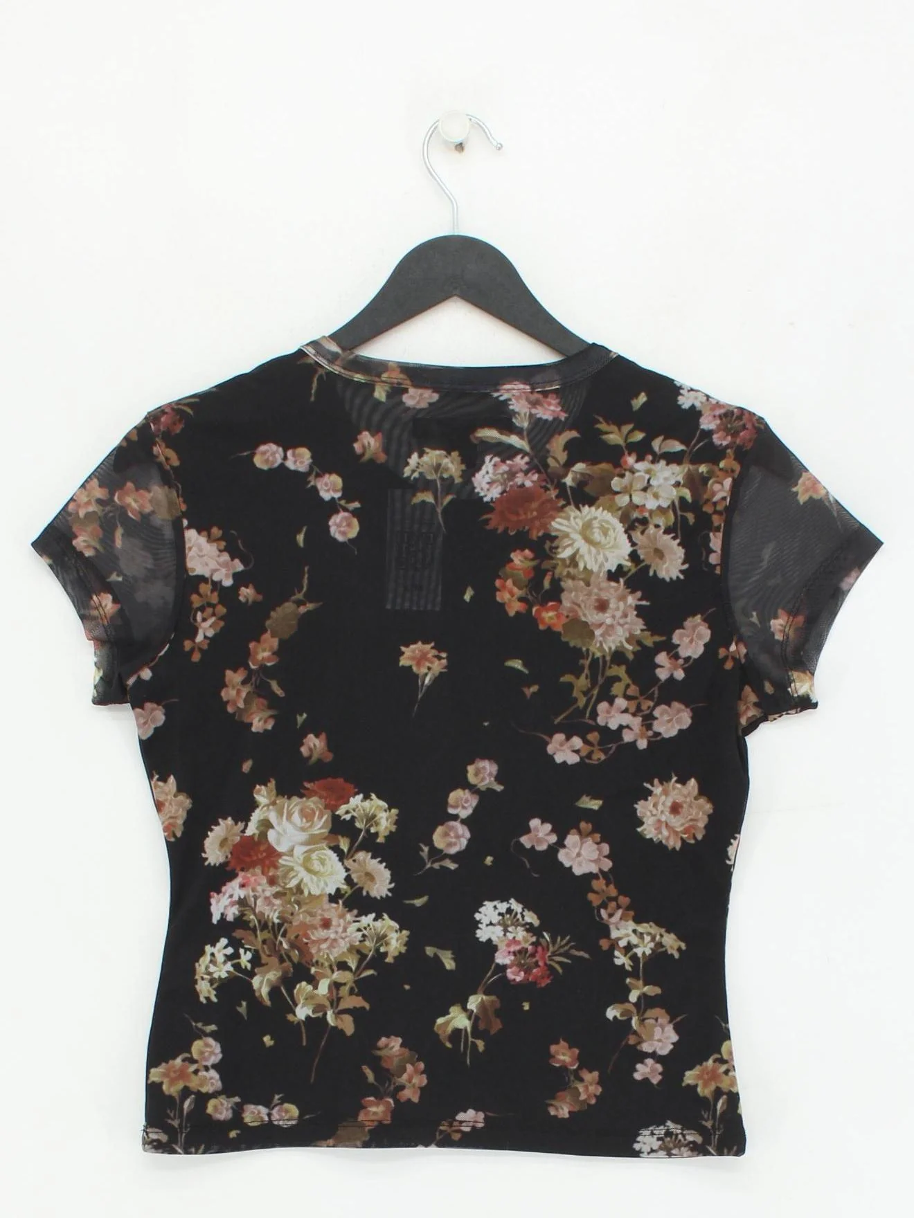 AllSaints Women's Top UK 10 Black Polyester with Elastane Basic - Image 2