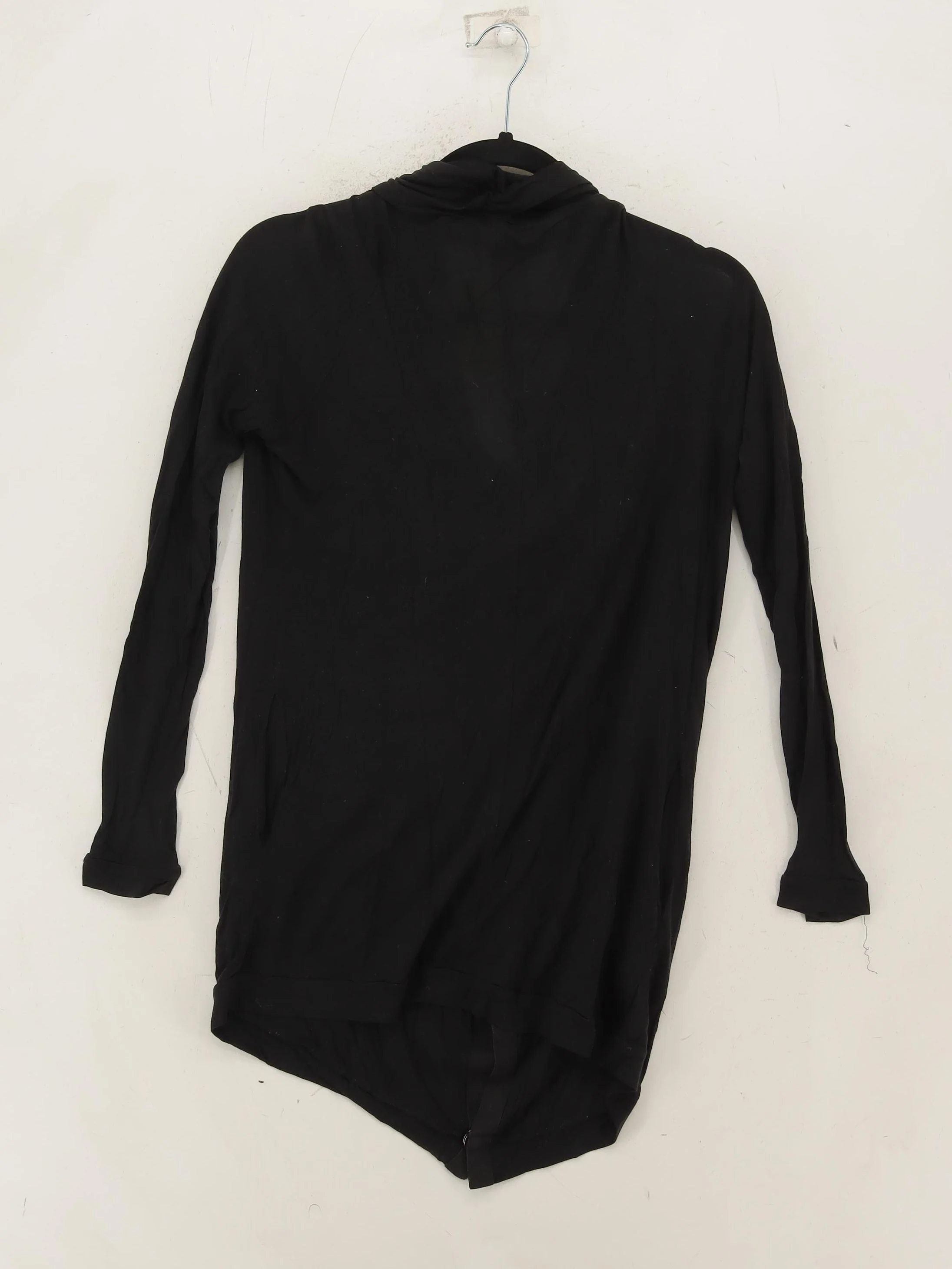 AllSaints Women's Top UK 6 Black 100% Lyocell Modal Long Sleeve V-Neck Tunic - Image 2