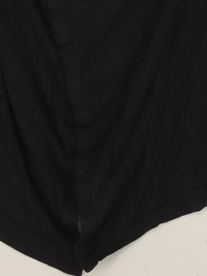 AllSaints Women's Top UK 6 Black 100% Lyocell Modal Long Sleeve V-Neck Tunic - Image 4