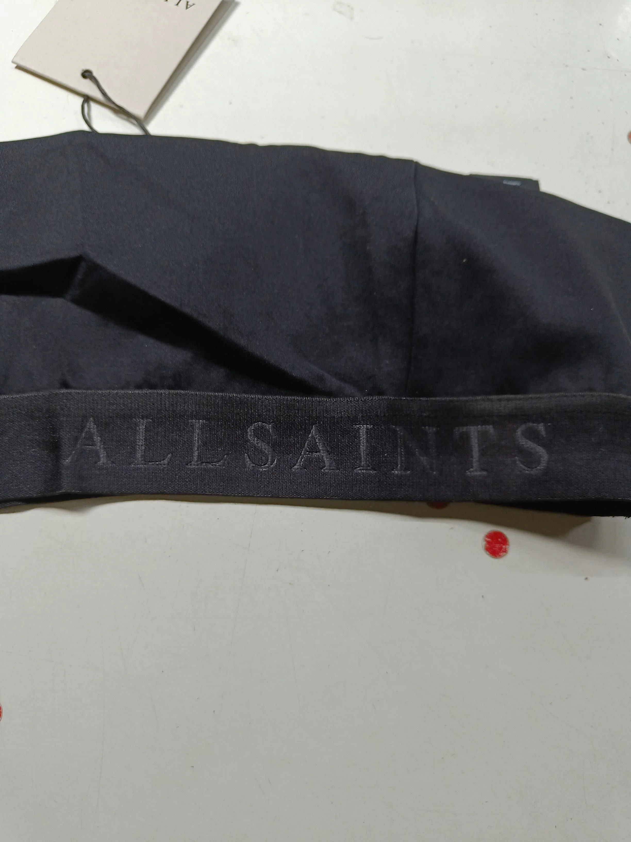 AllSaints Women's Top UK 6 Black Polyamide with Elastane Cropped New with tags - Image 5