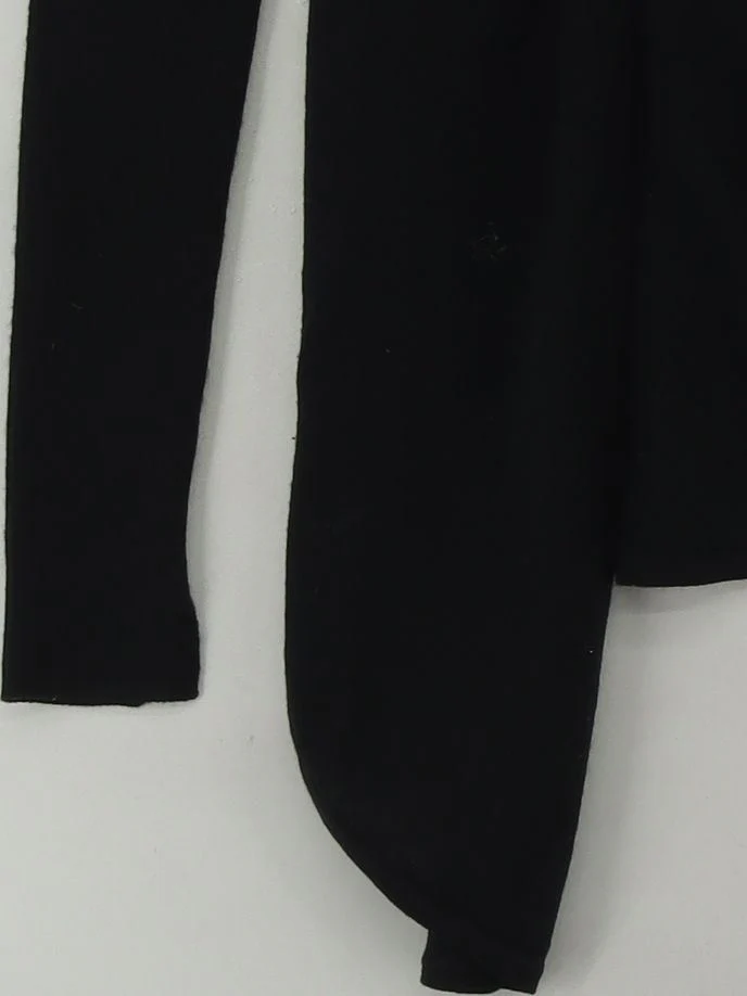 AllSaints Women's Top XS Black 100% Wool Long Sleeve Crew Neck Basic - Image 4