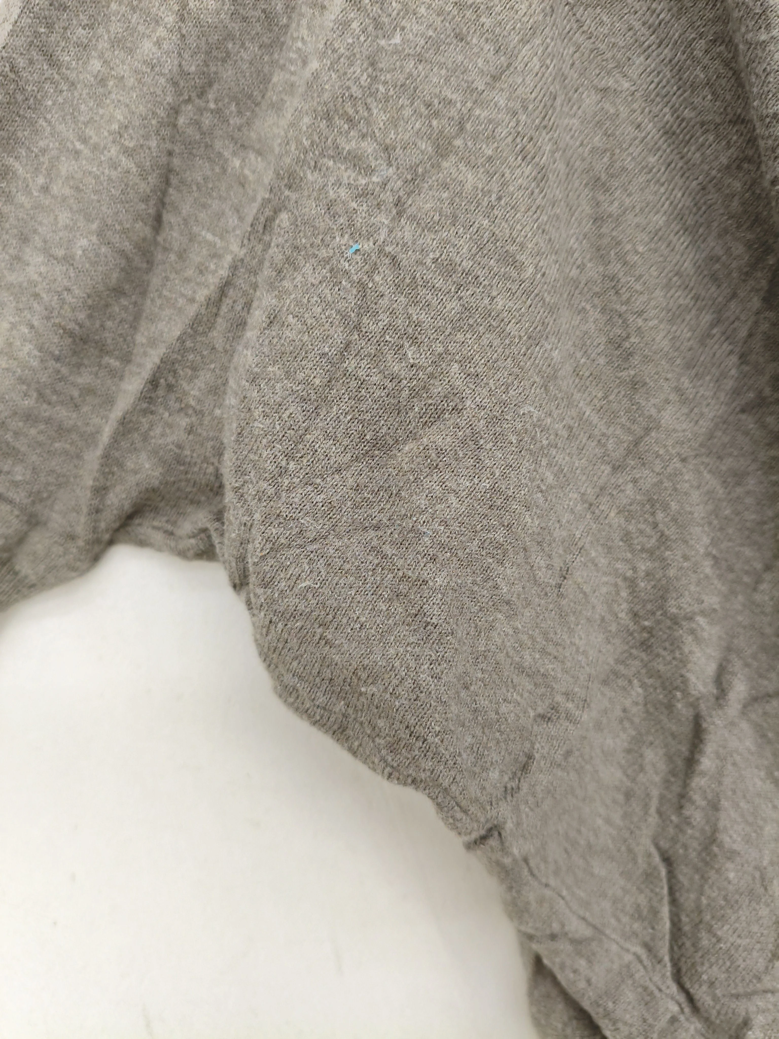 AllSaints Women's Top XXS Grey 100% Cotton Long Sleeve Round Neck Basic - Image 5