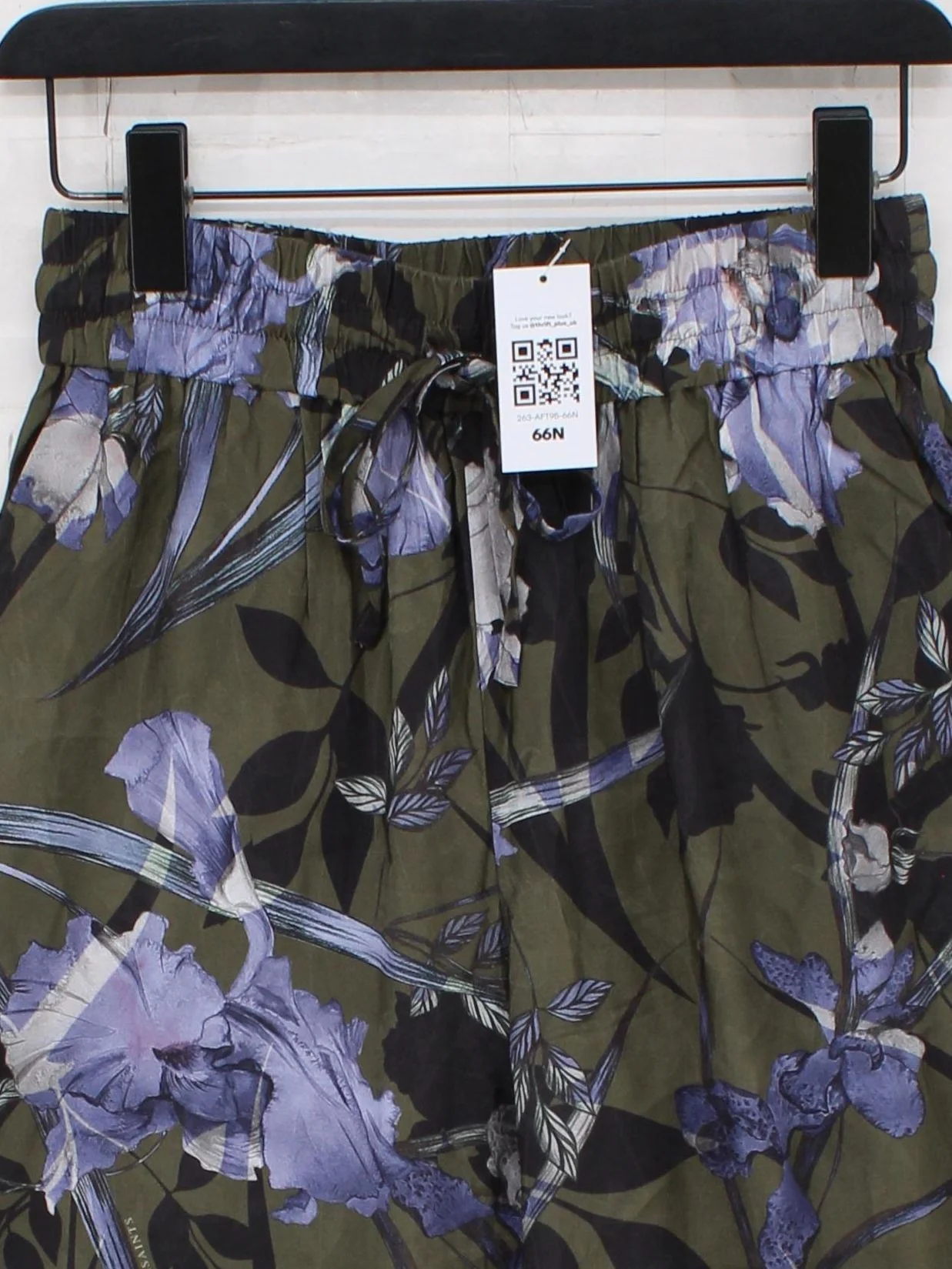 AllSaints Women's Trousers S Multi Floral 100% Viscose Wide-Leg Sweatpants - Image 3