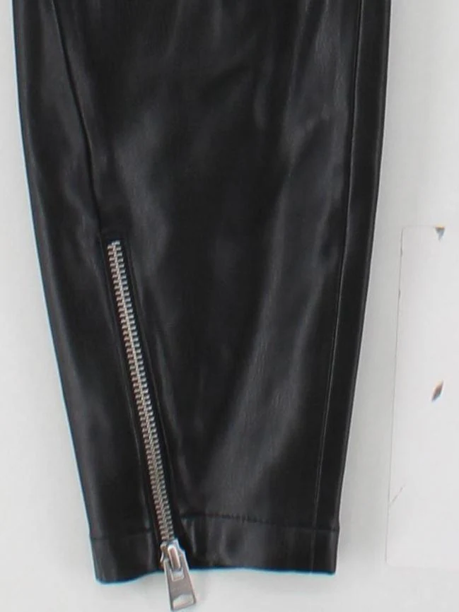 AllSaints Women's Trousers UK 10 Black 100% Polyester Skinny Sweatpants - Image 4