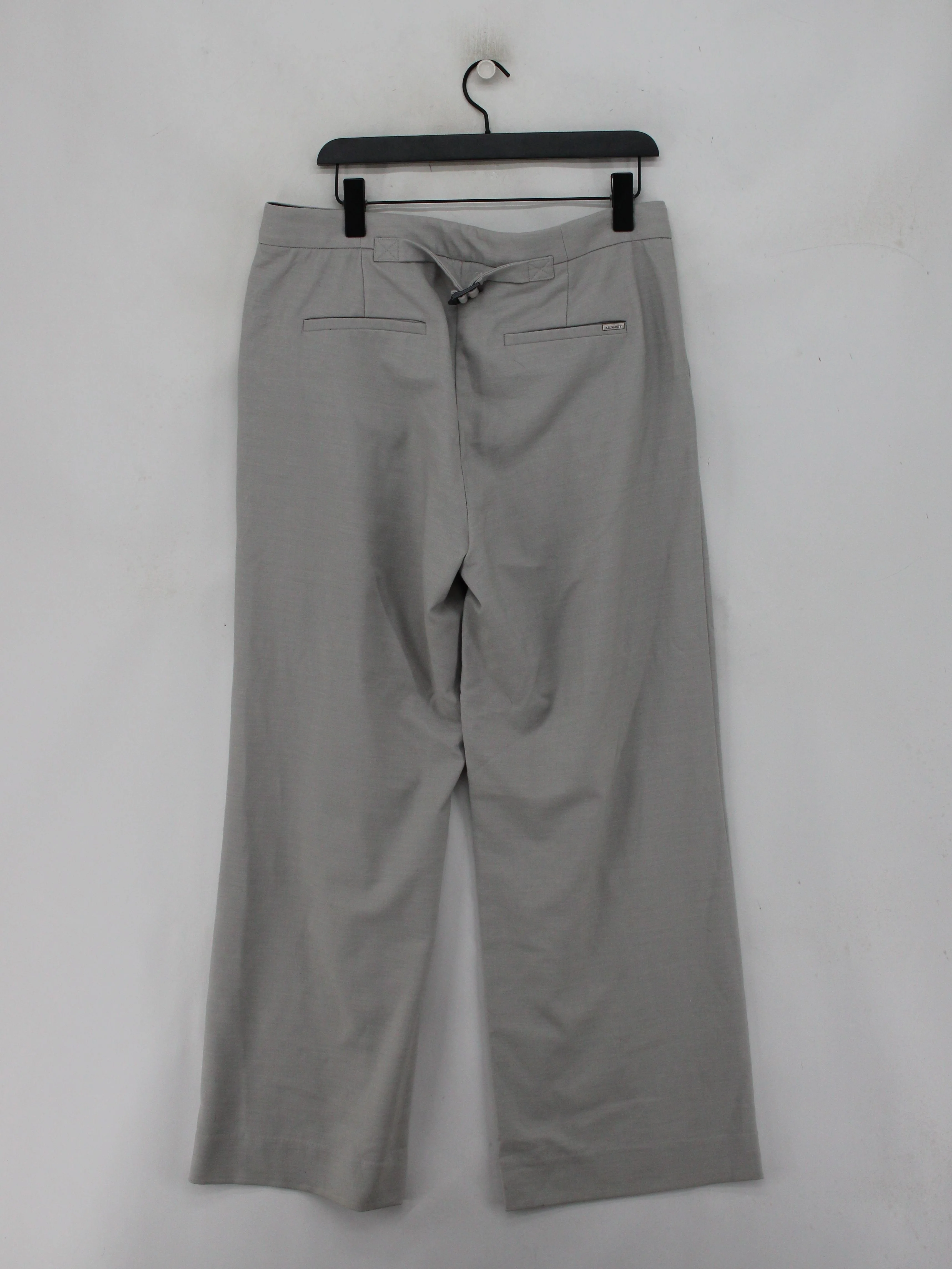 AllSaints Women's Trousers UK 14 Grey Polyester with Viscose, Elastane Chino - Image 2