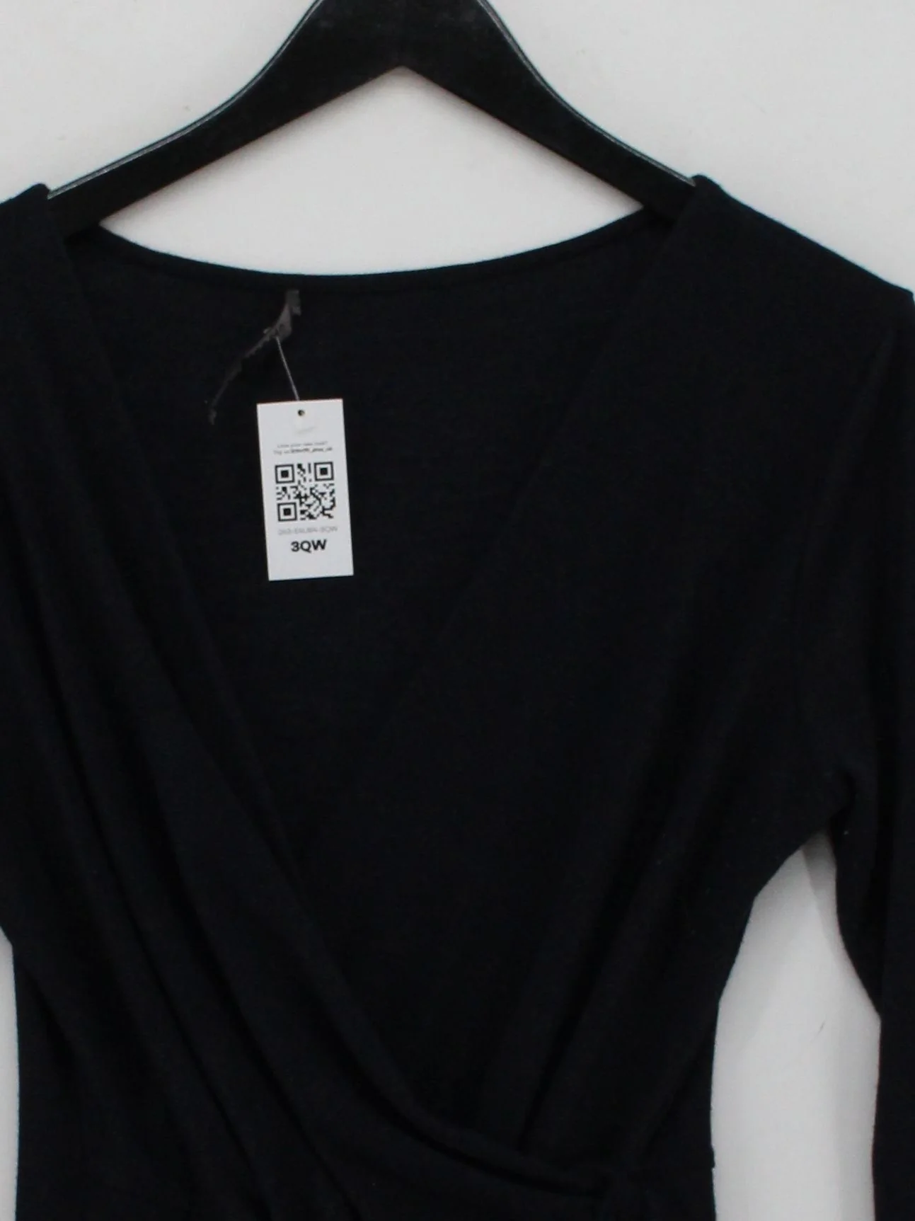 AllSaints Wrap Midi Dress L in Black - Image 3