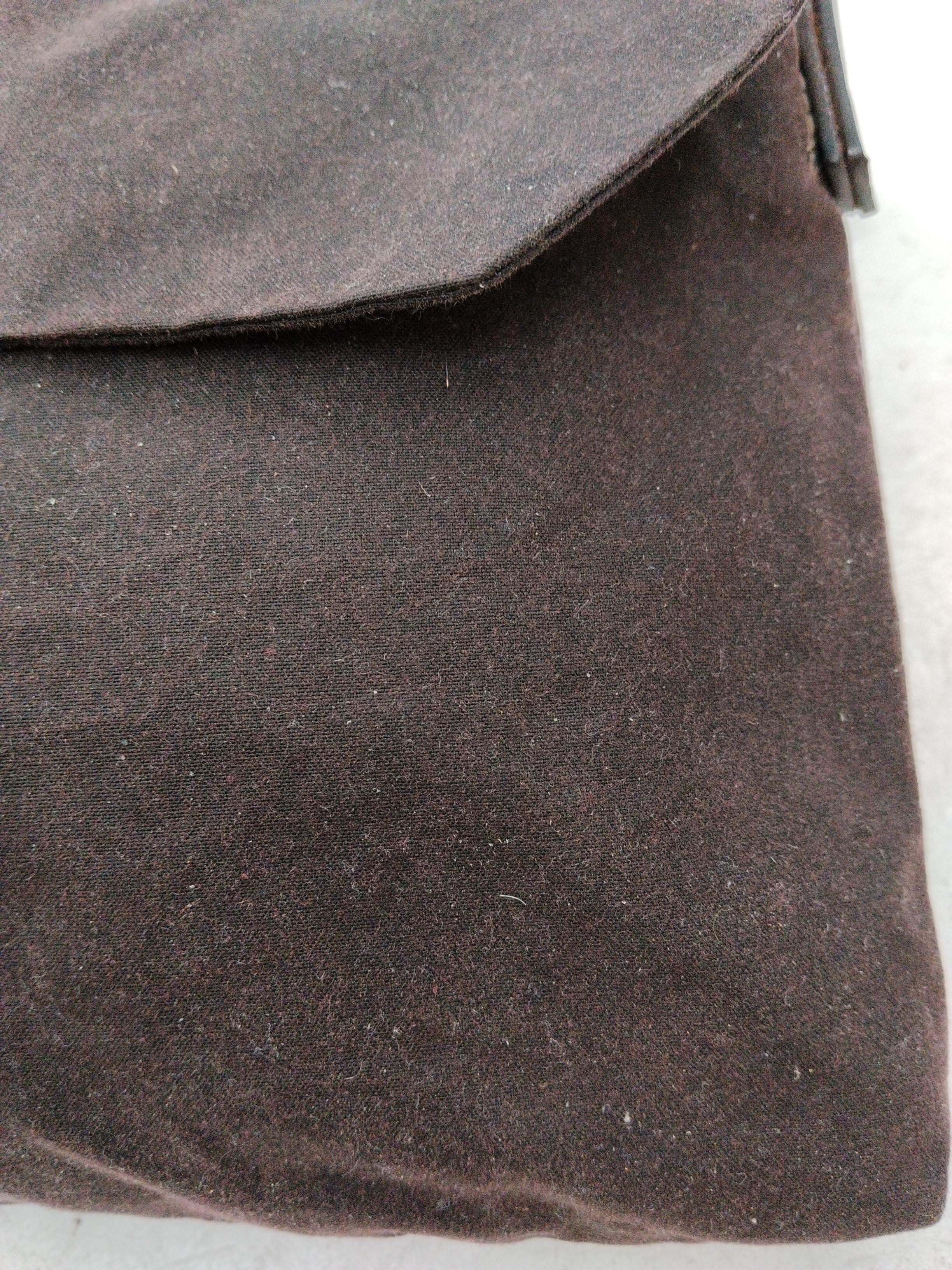 Ally Capellino Men's Bag Brown Cotton with Leather Satchel - Image 3