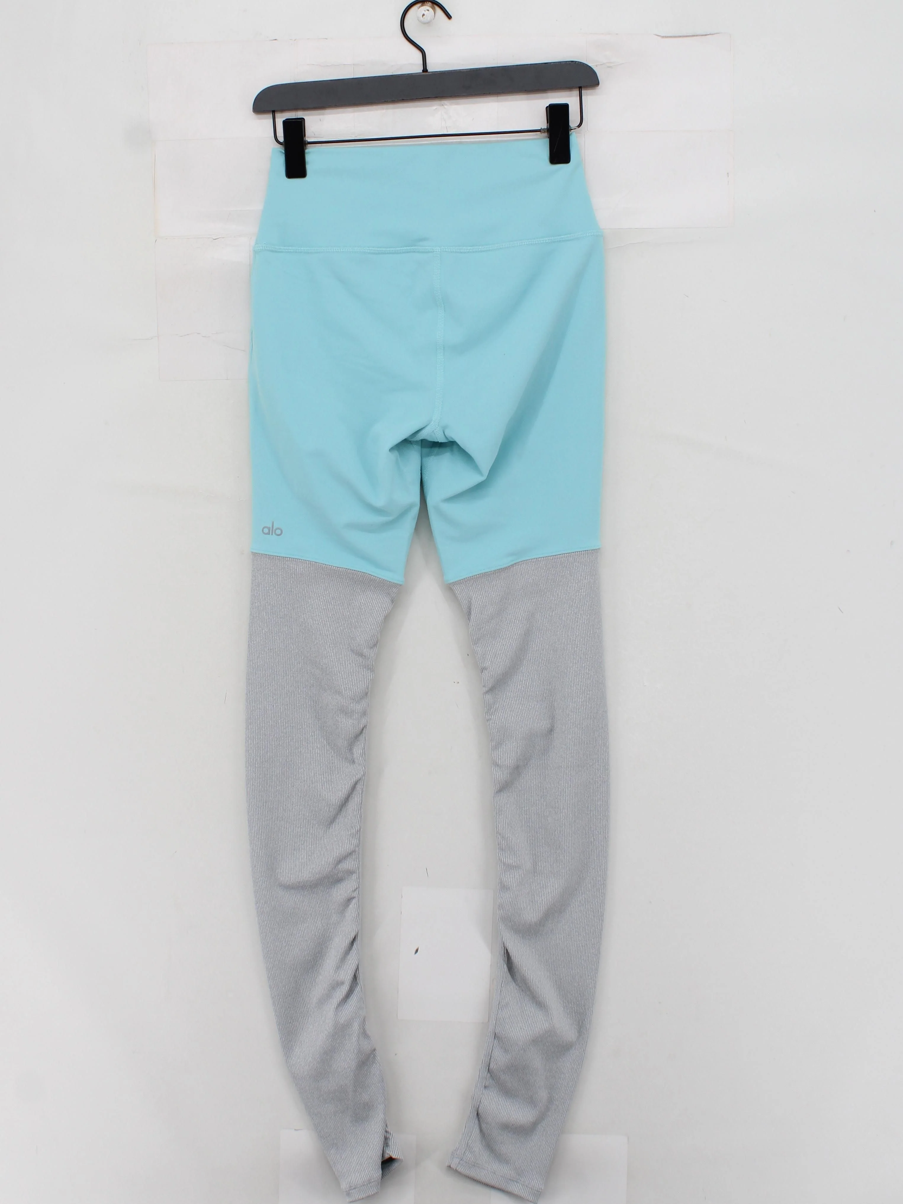 Alo Women's Leggings M Blue 100% Other Full length - Image 2
