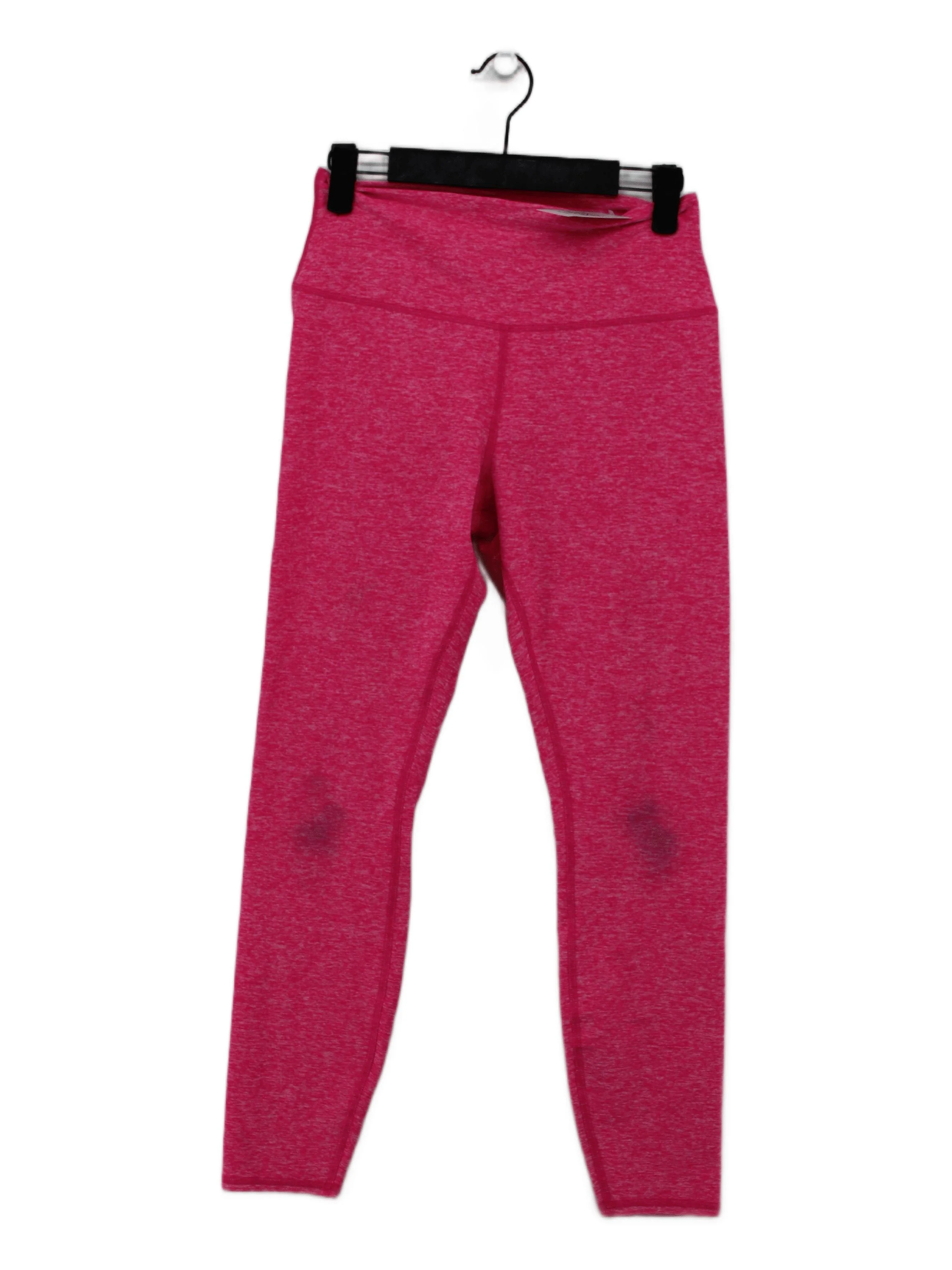Alo Women's Leggings M Pink Polyester with Spandex Full length