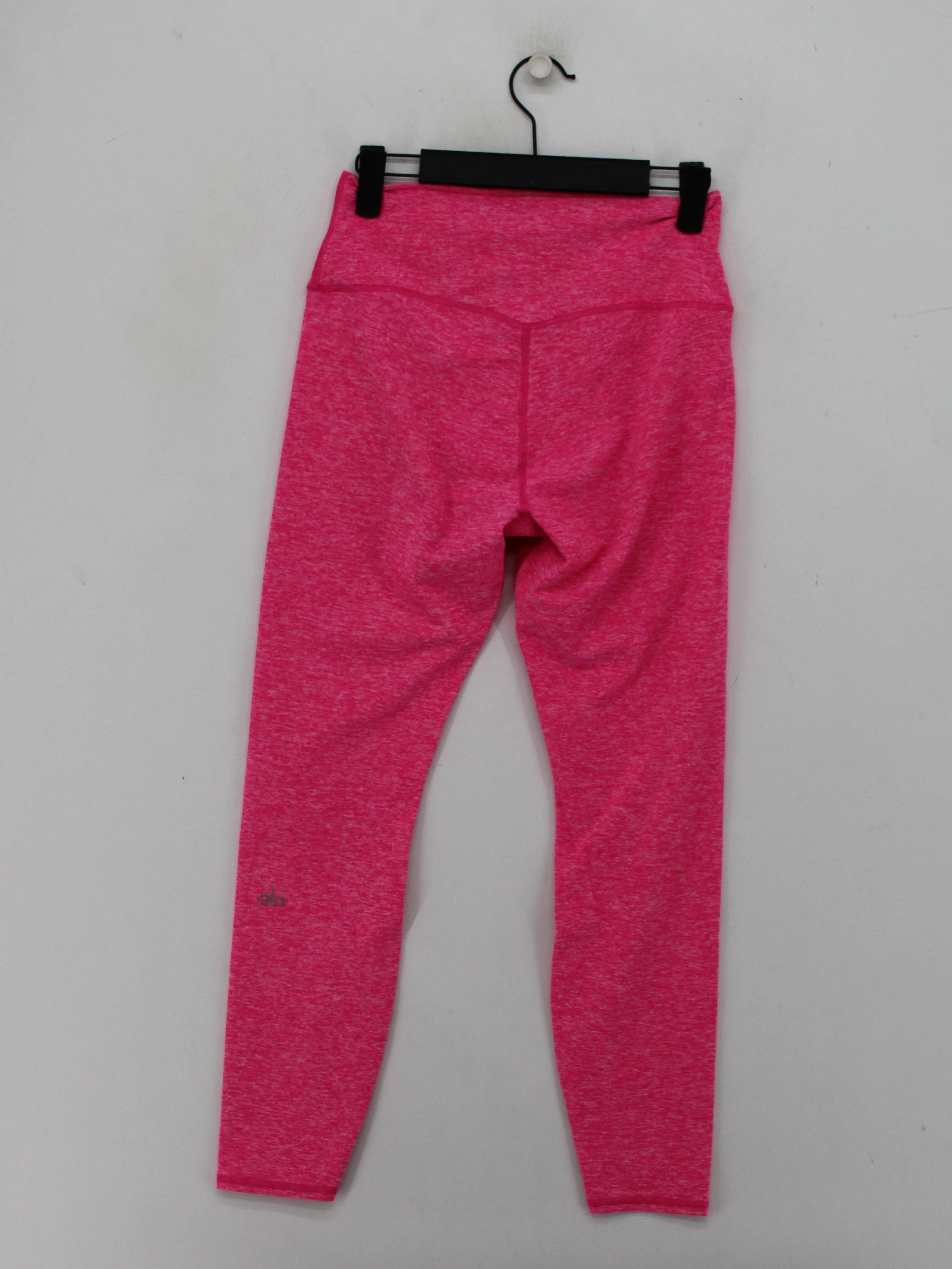 Alo Women's Leggings M Pink Polyester with Spandex Full length - Image 2