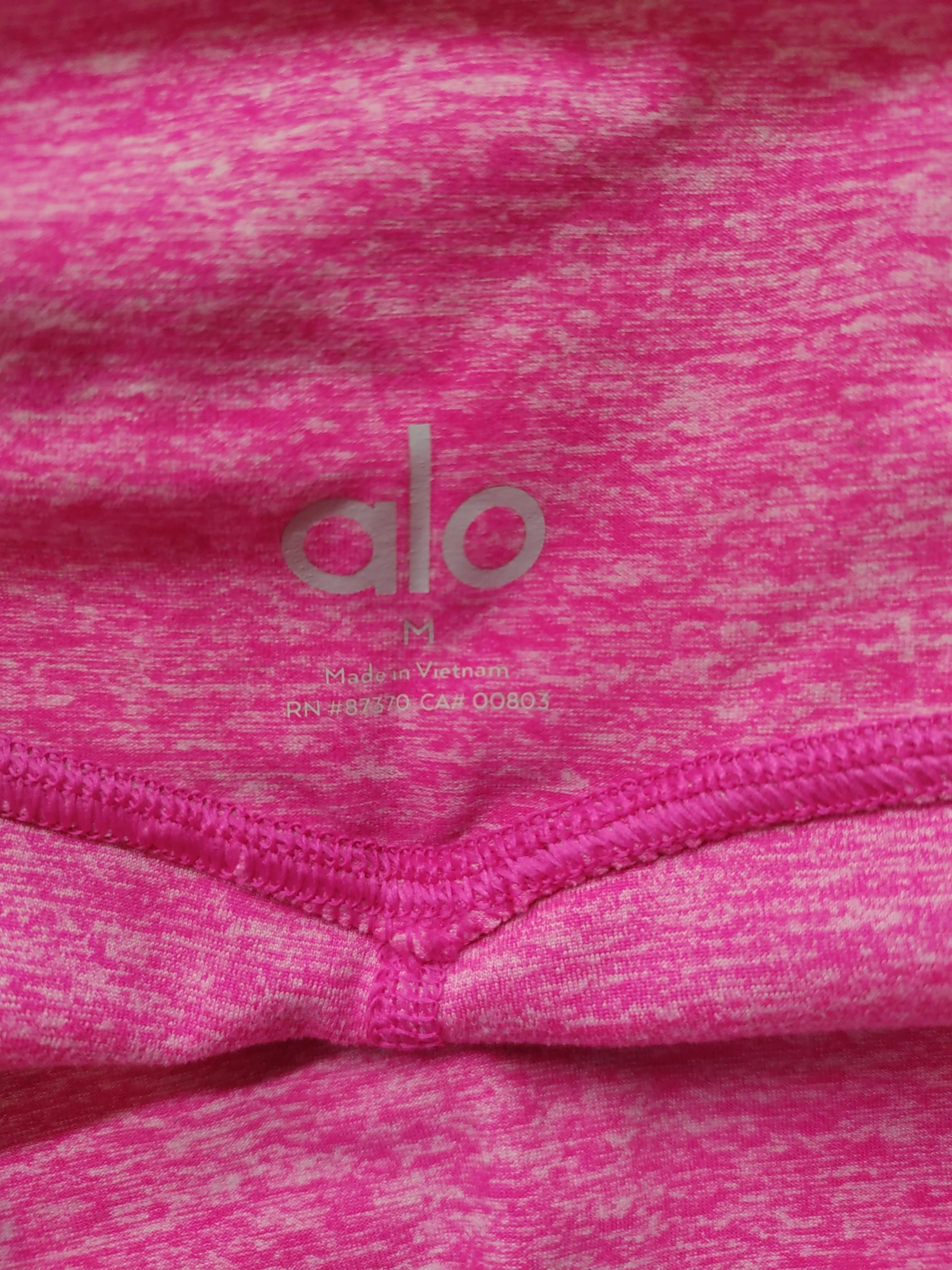 Alo Women's Leggings M Pink Polyester with Spandex Full length - Image 6