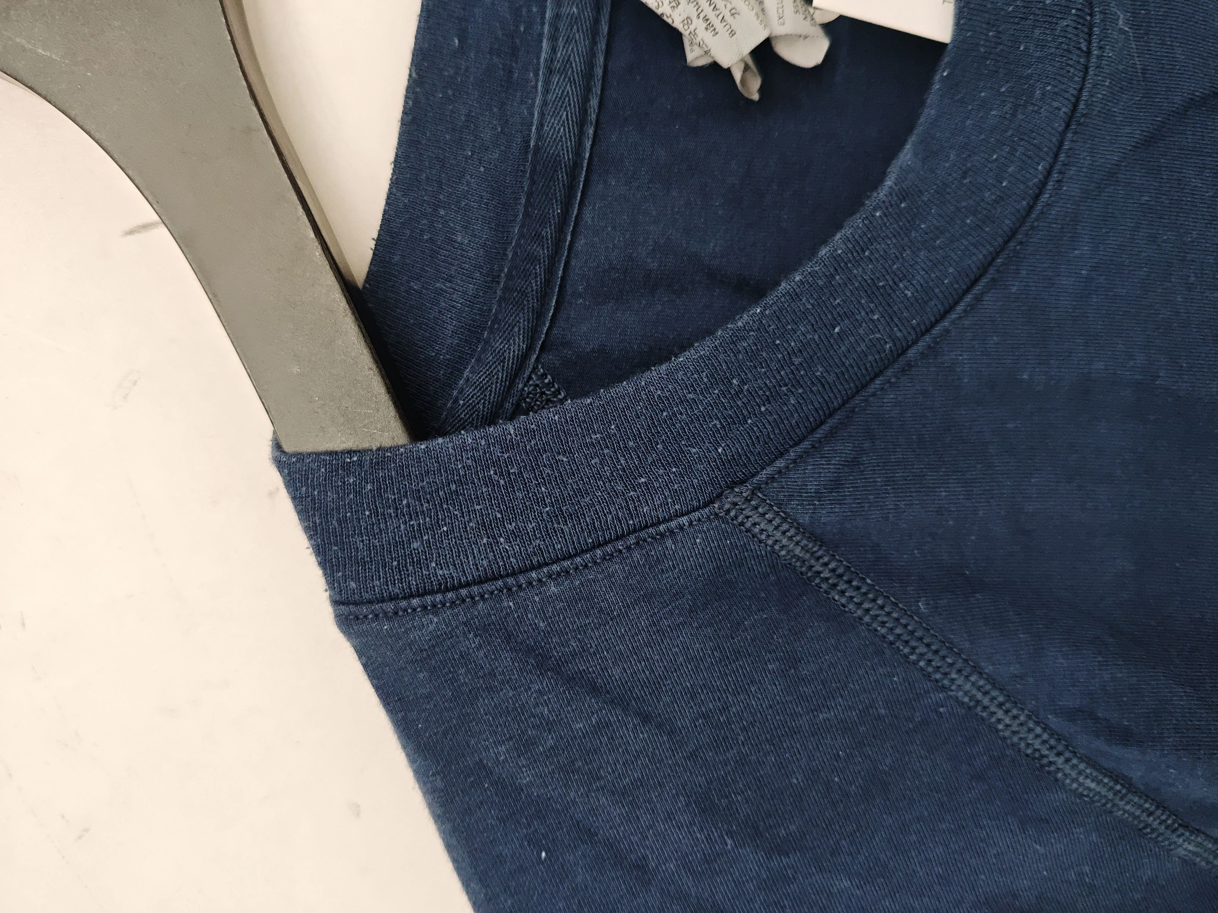 Alo Yoga Men's T-Shirt M Blue Cotton with Viscose, Elastane Basic - Image 5