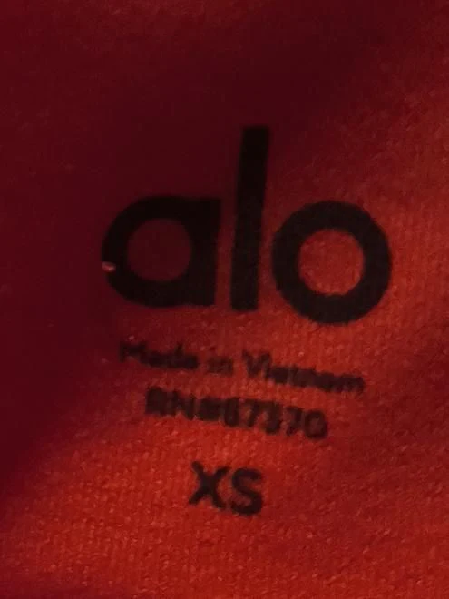 Alo Yoga Women's Leggings XS Orange Polyester with Spandex Full length - Image 5