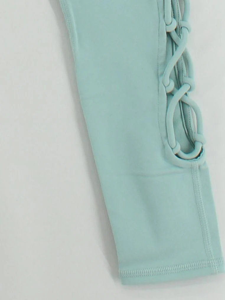 Alo Yoga Women's Leggings XXS Blue Nylon with Spandex Full length - Image 4