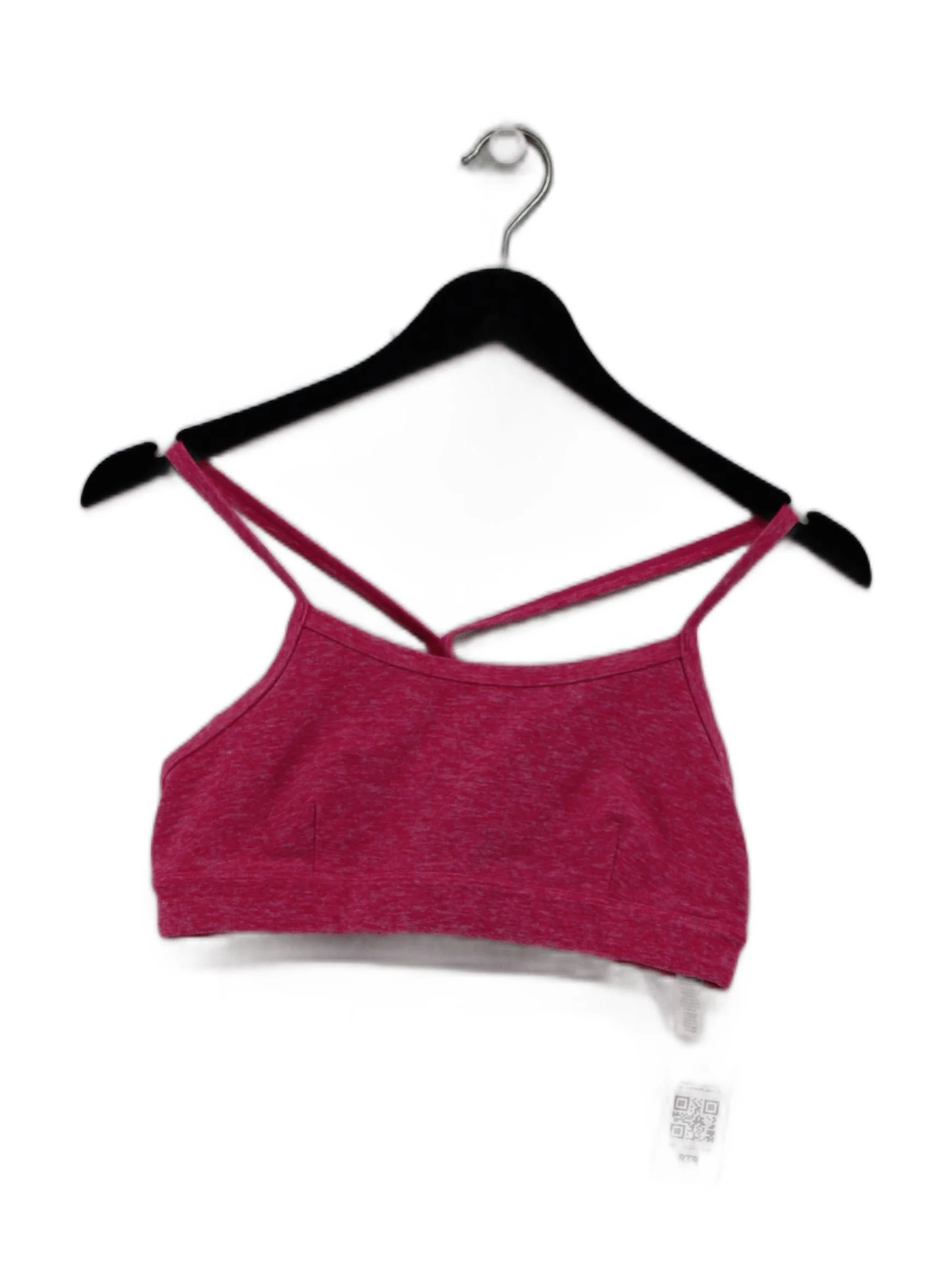 Alo Yoga Women's T-Shirt S Pink Polyester with Spandex, Nylon, Elastane Basic