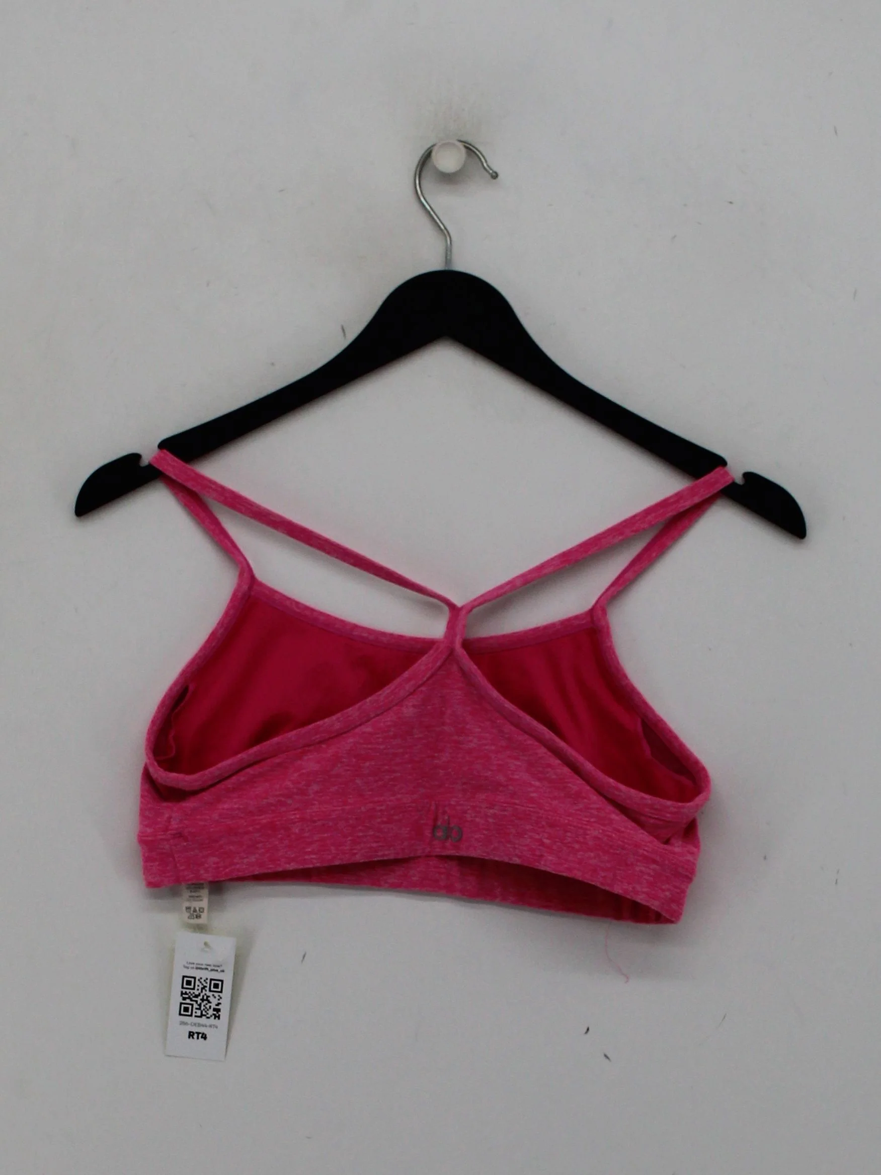 Alo Yoga Women's T-Shirt S Pink Polyester with Spandex, Nylon, Elastane Basic - Image 2